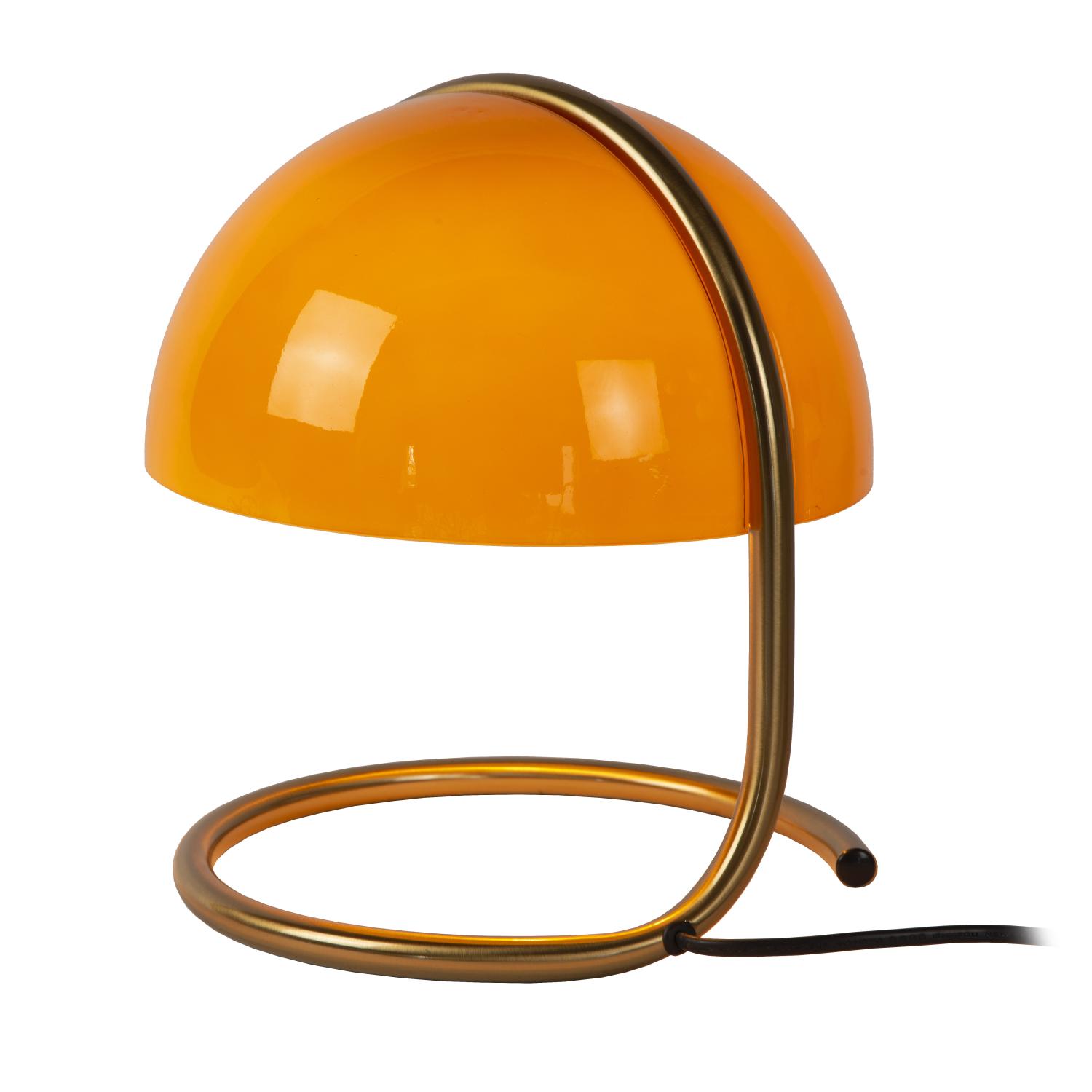 Cato Table Lamp - Brushed Gold/White