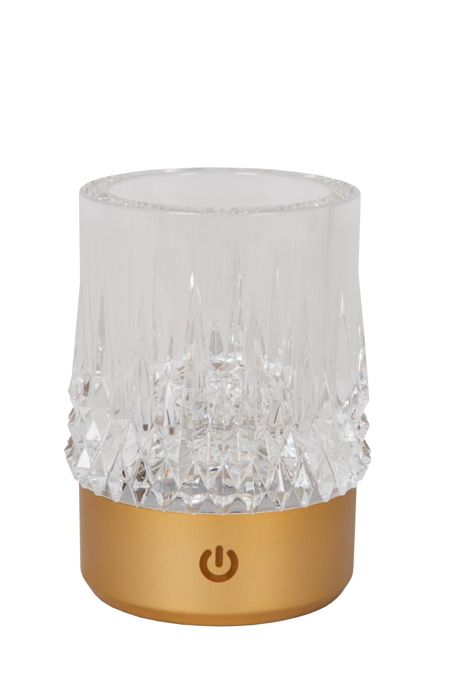 Lili Table Lamp - Matt Gold/Clear Glass