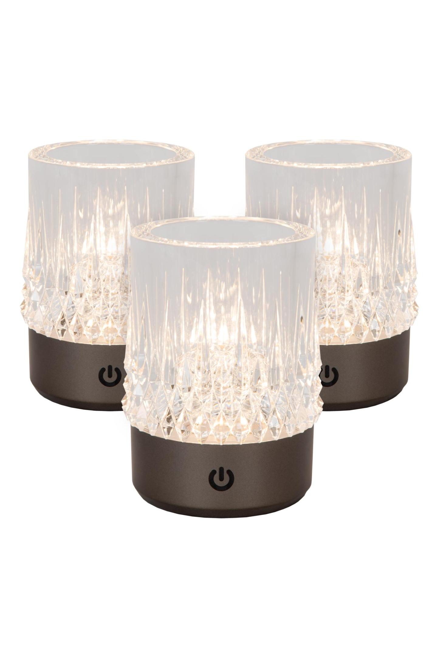Lili Table Lamp - Matt Gold/Clear Glass