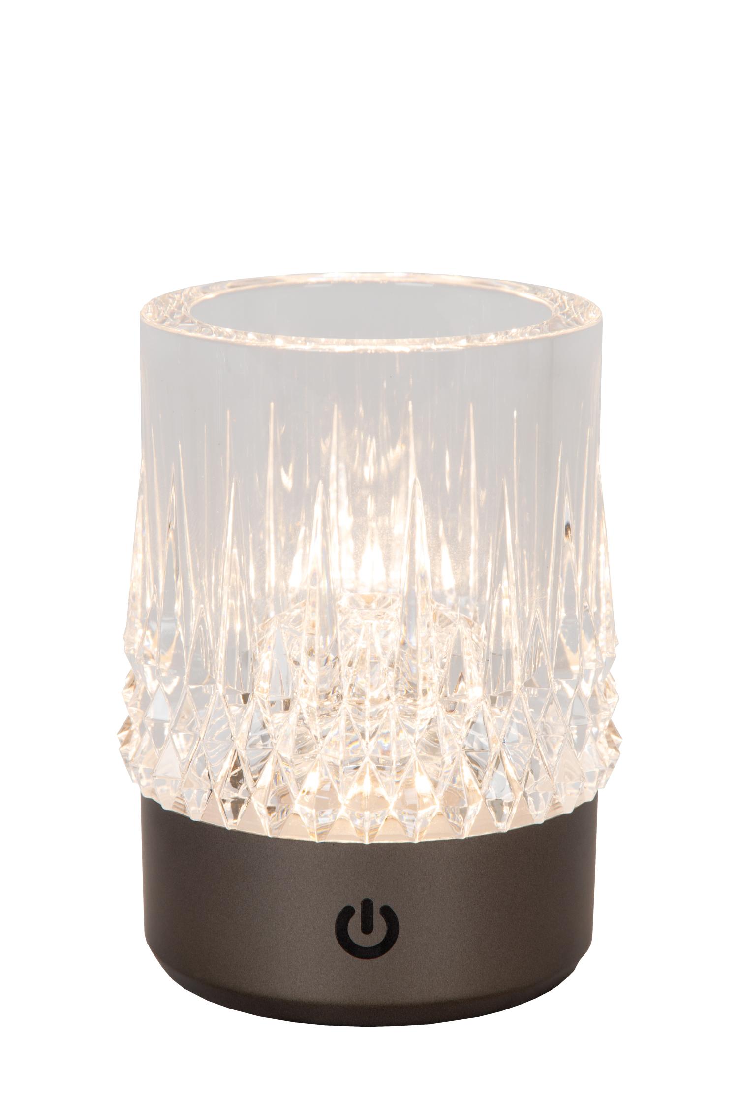 Lili Table Lamp - Matt Gold/Clear Glass