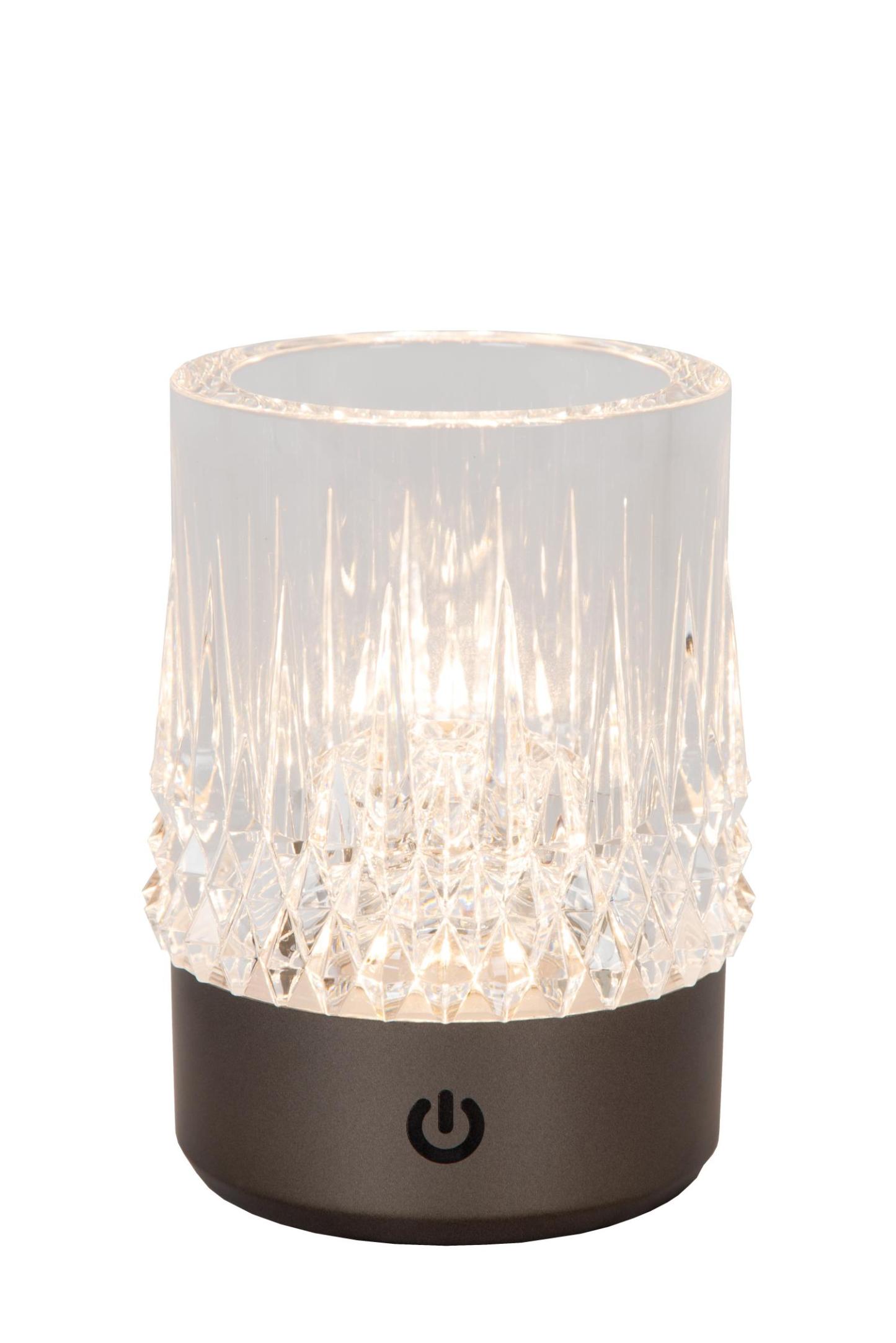 Lili Table Lamp - Matt Gold/Clear Glass