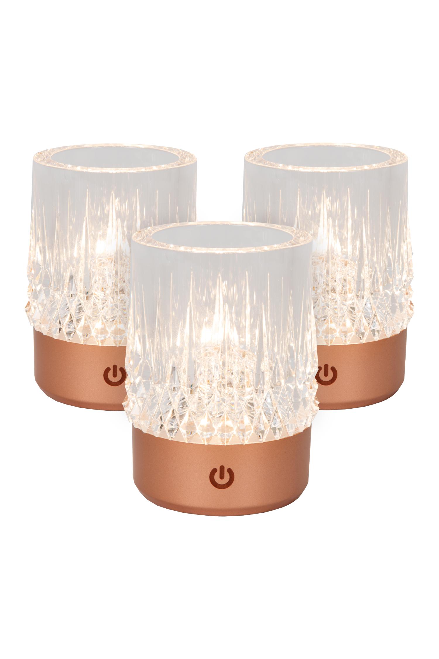 Lili Table Lamp - Matt Gold/Clear Glass