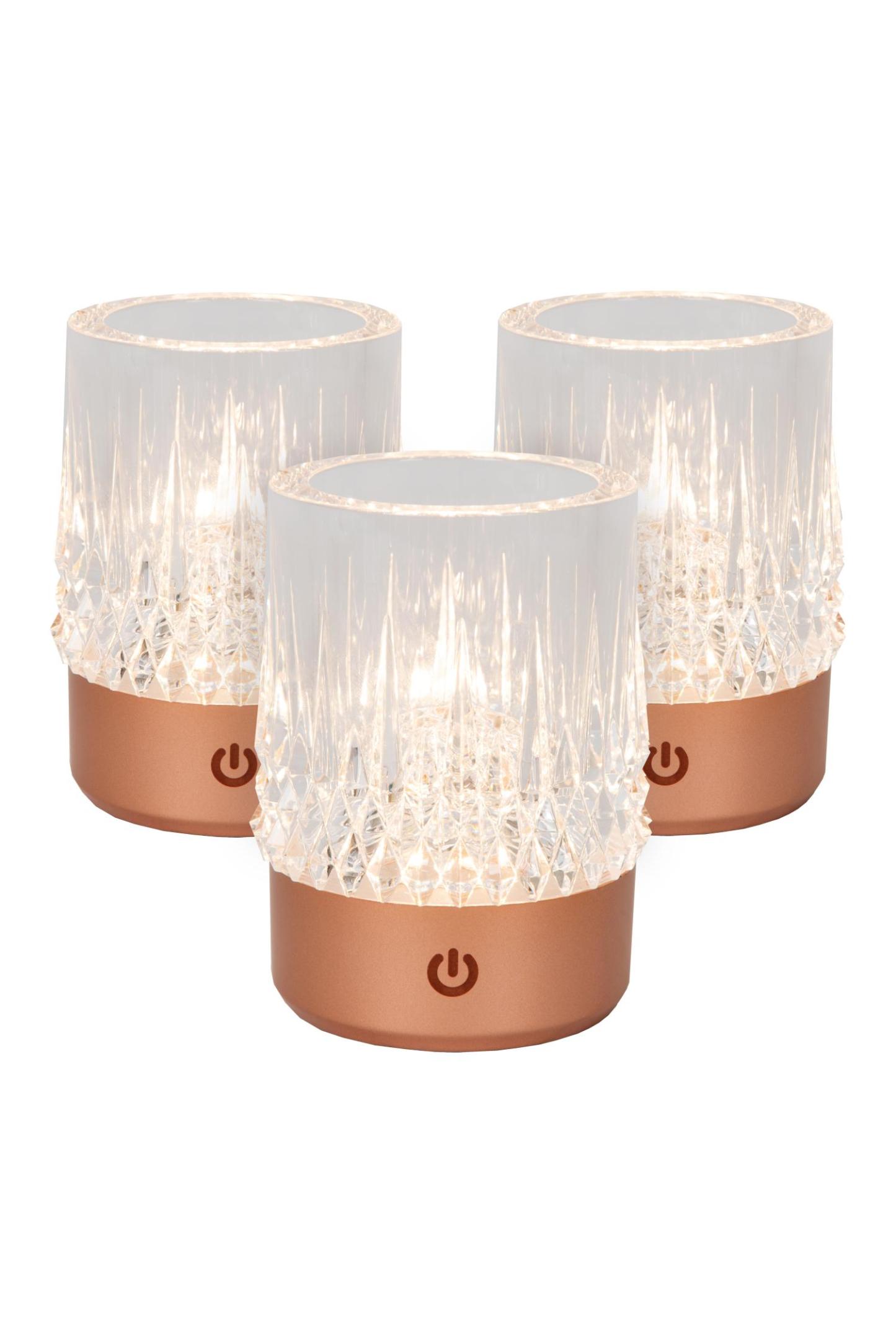 Lili Table Lamp - Matt Gold/Clear Glass