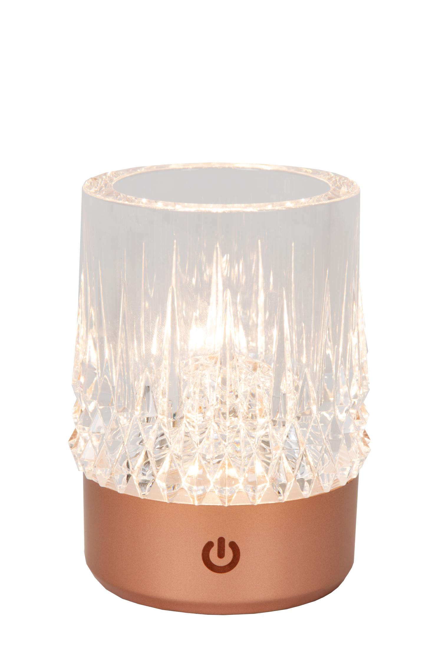 Lili Table Lamp - Matt Gold/Clear Glass