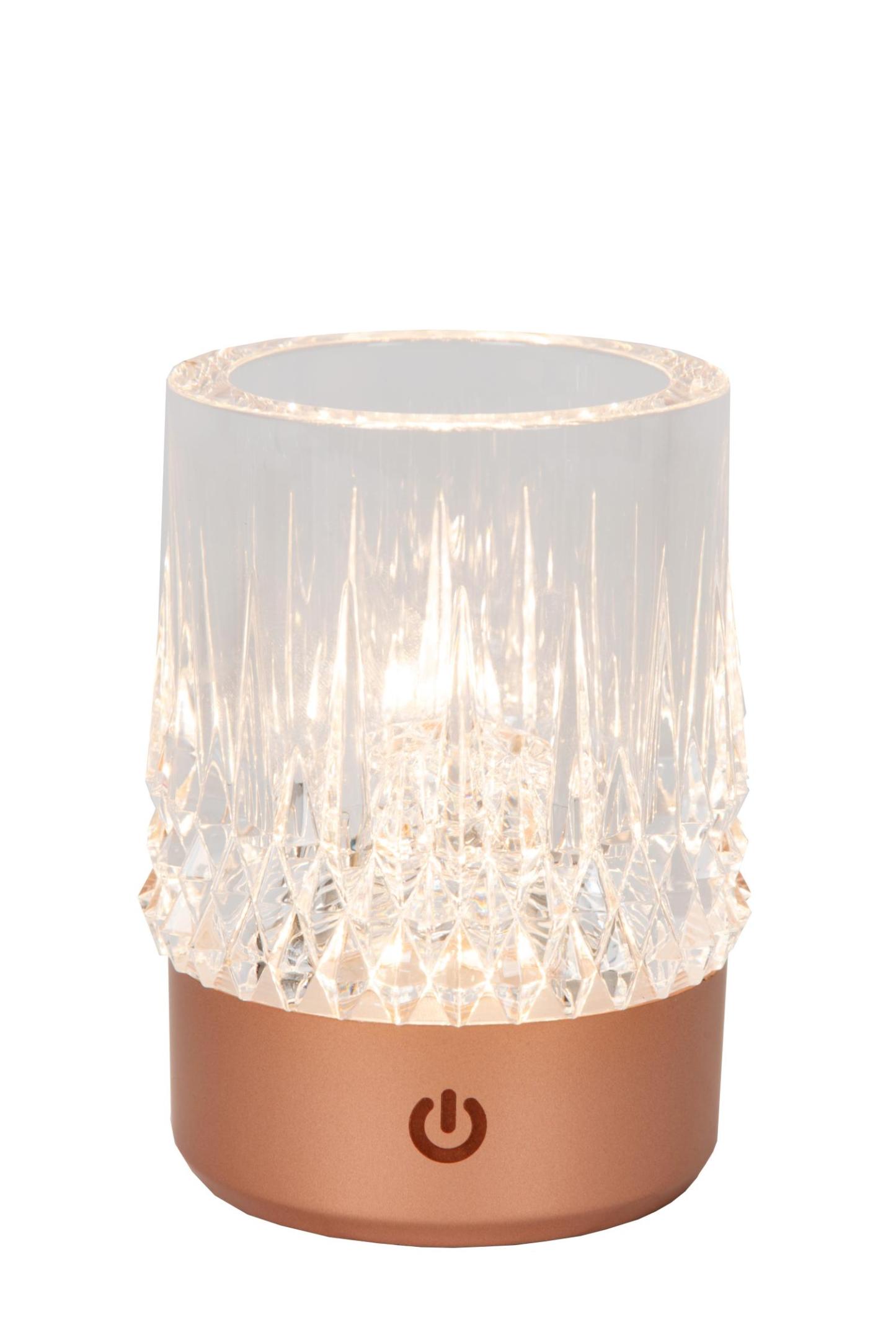 Lili Table Lamp - Matt Gold/Clear Glass