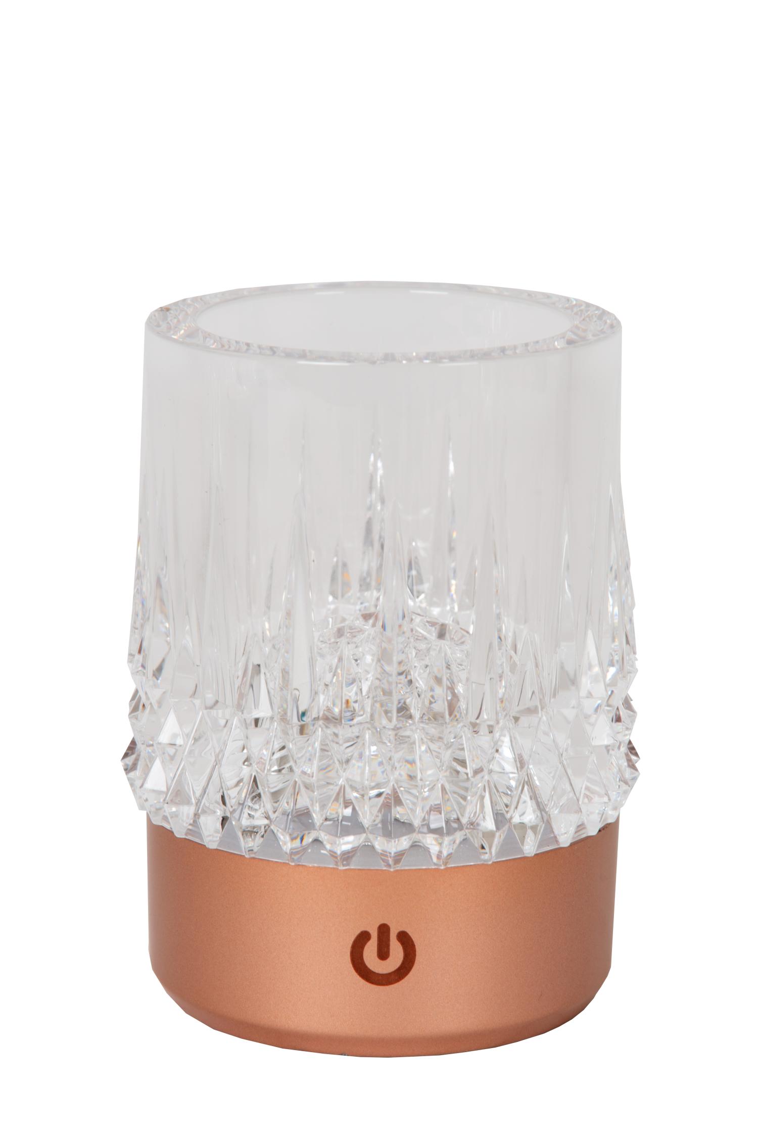 Lili Table Lamp - Matt Gold/Clear Glass