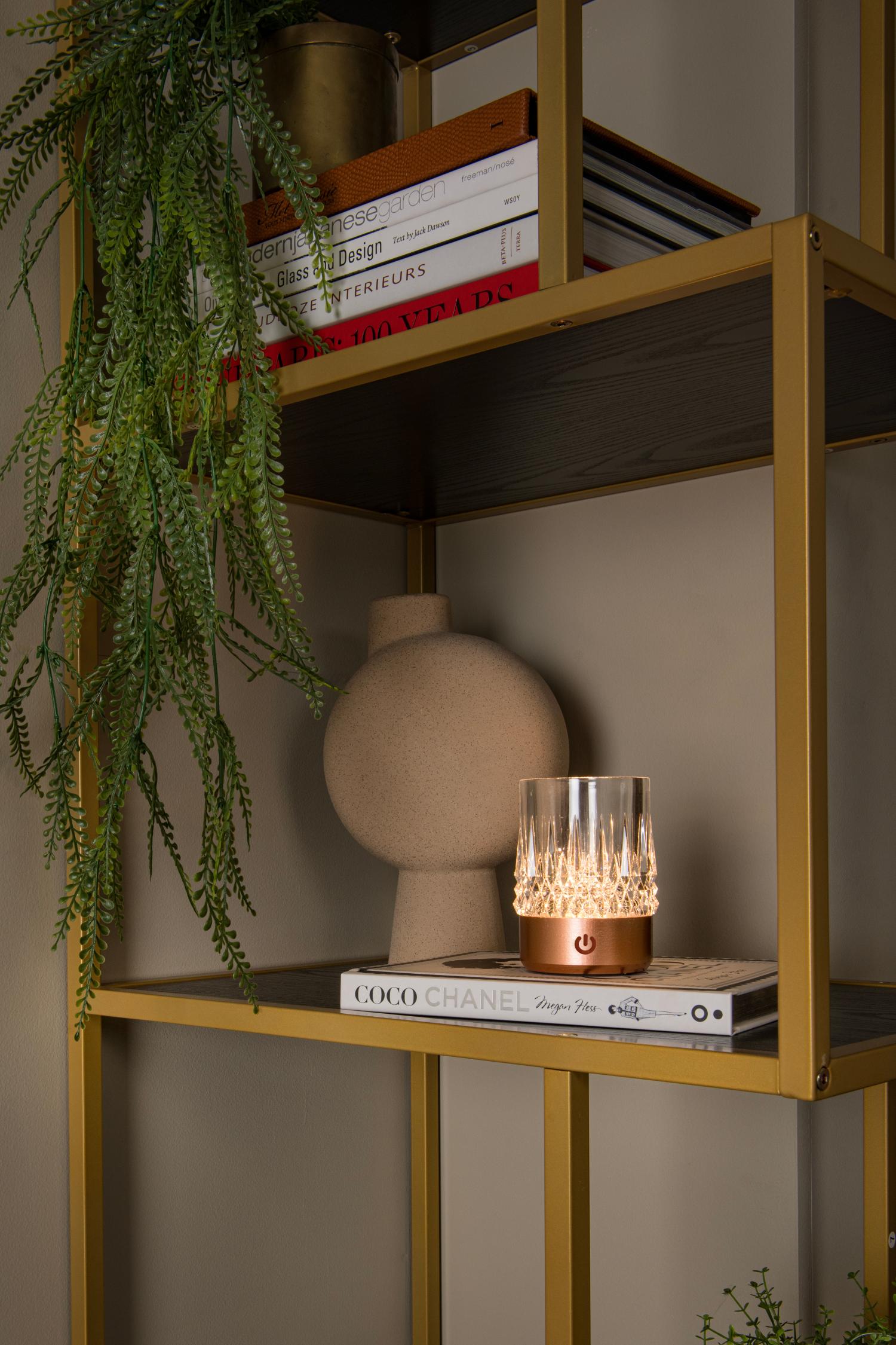 Lili Table Lamp - Matt Gold/Clear Glass