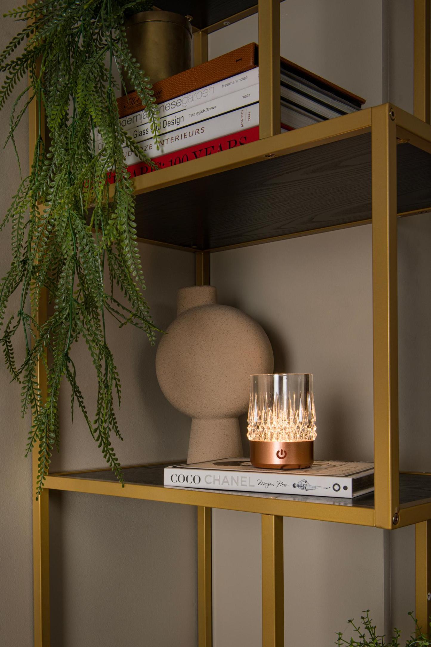 Lili Table Lamp - Matt Gold/Clear Glass