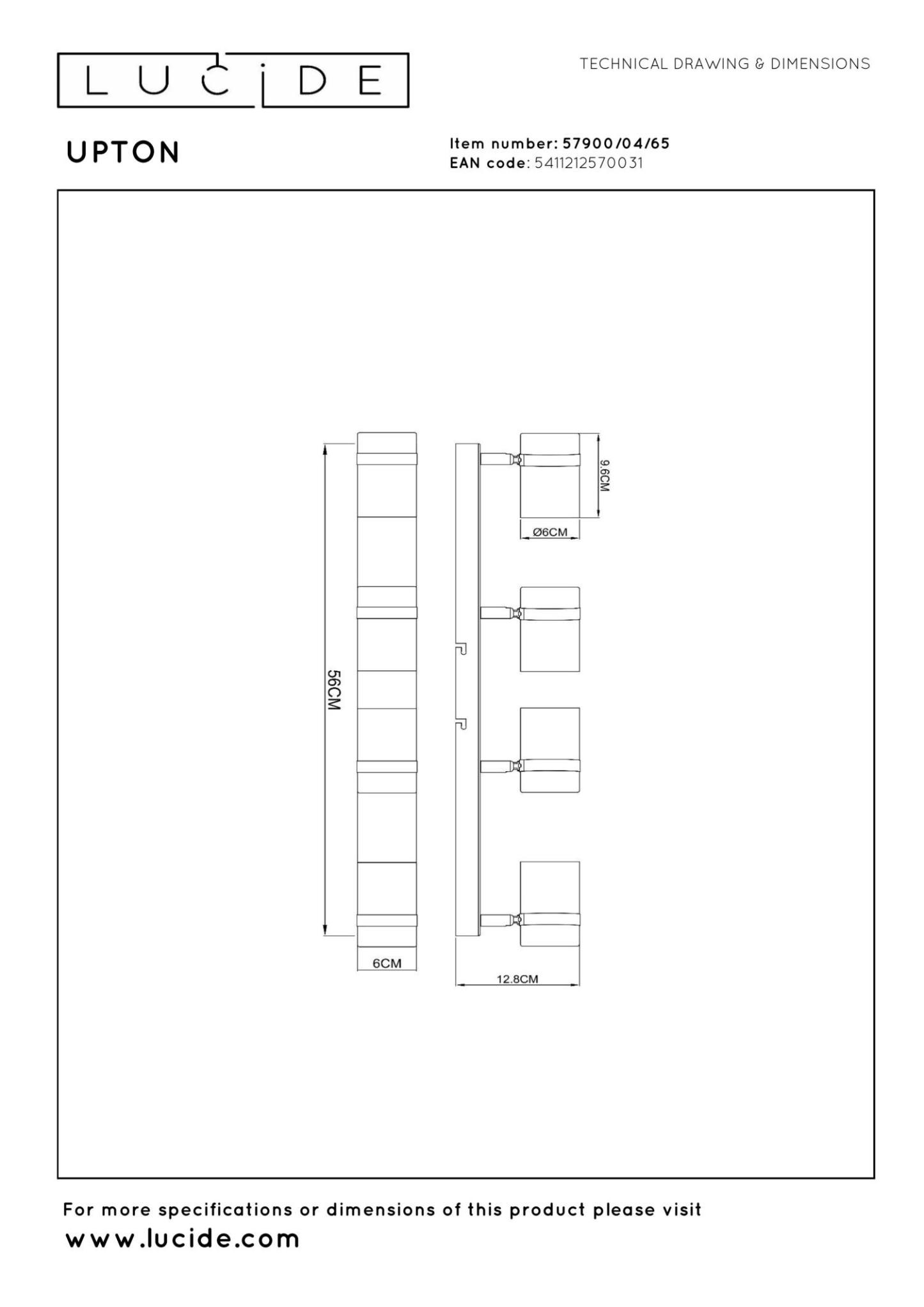 Upton Ceiling Lights - Matt Black/Smoked Grey