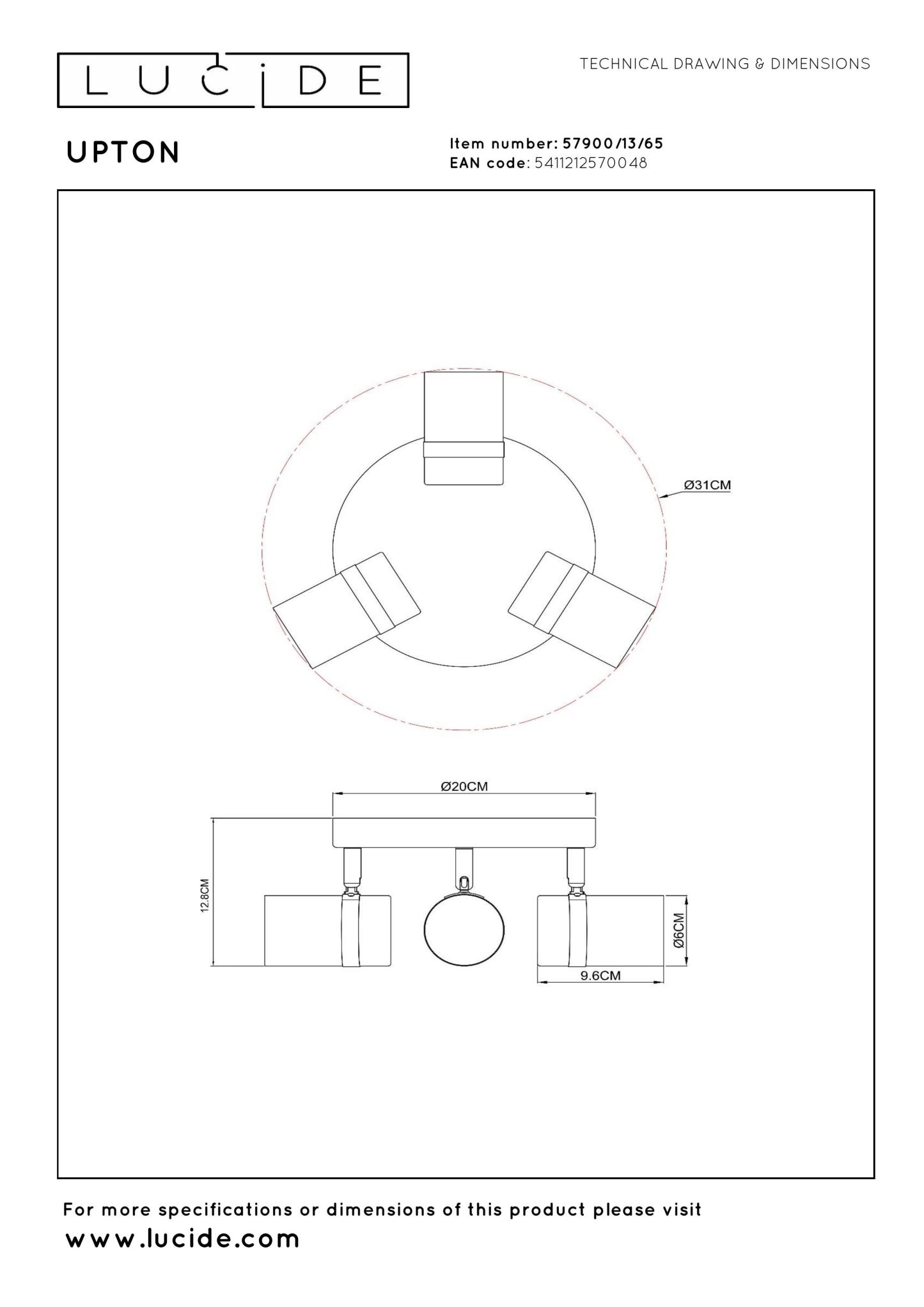 Upton Ceiling Lights - Matt Black/Smoked Grey