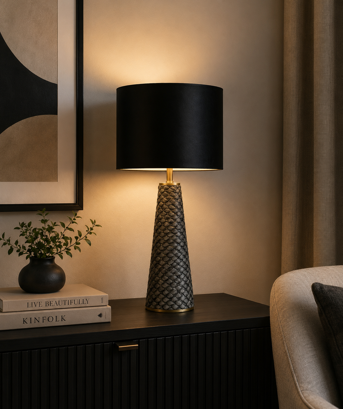 Velvet Table Lamp