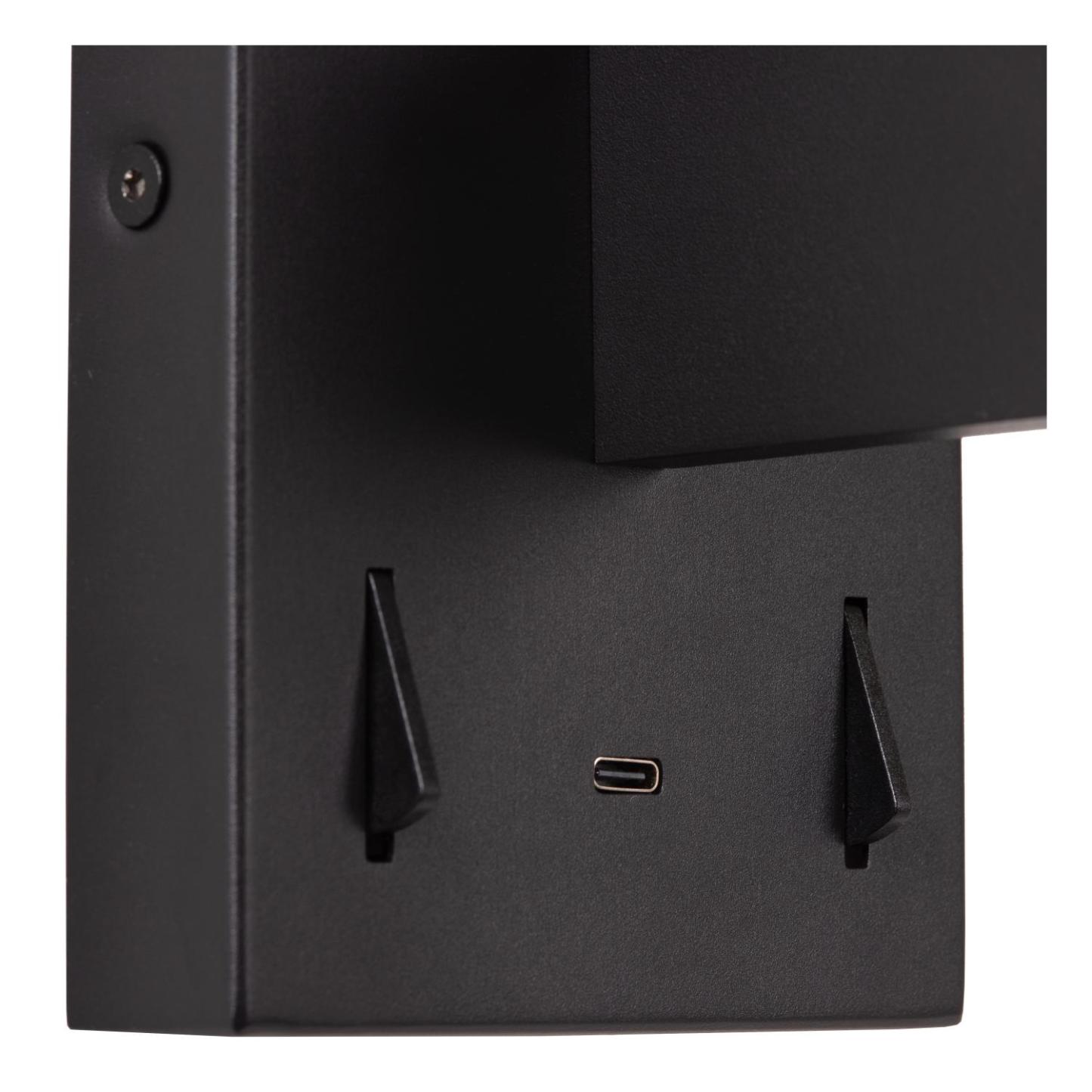 Finan Wall Lights - Matt Black/Opal