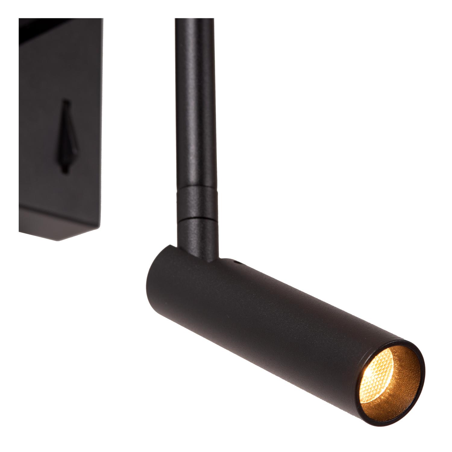 Finan Wall Lights - Matt Black/Opal