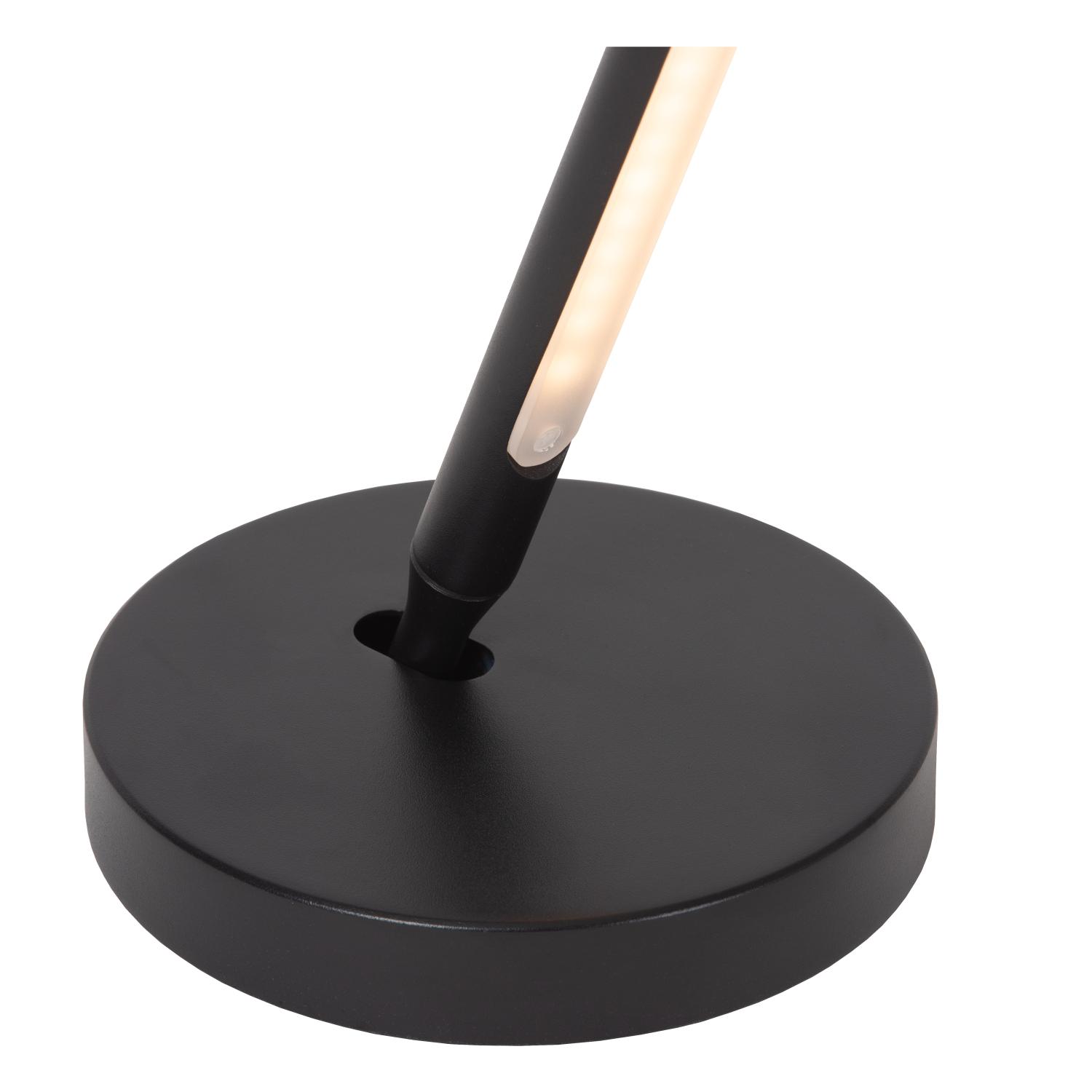 Finan Table Lamp - Matt Black/Opal