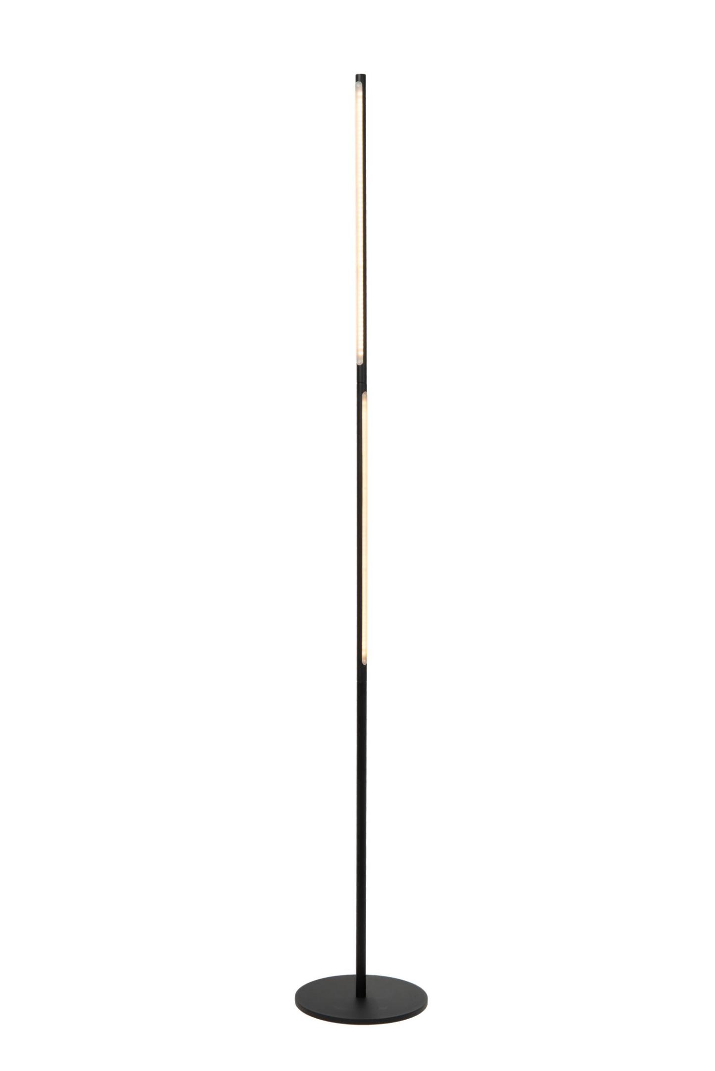 Finan Floor Lamp - Matt Black/Opal