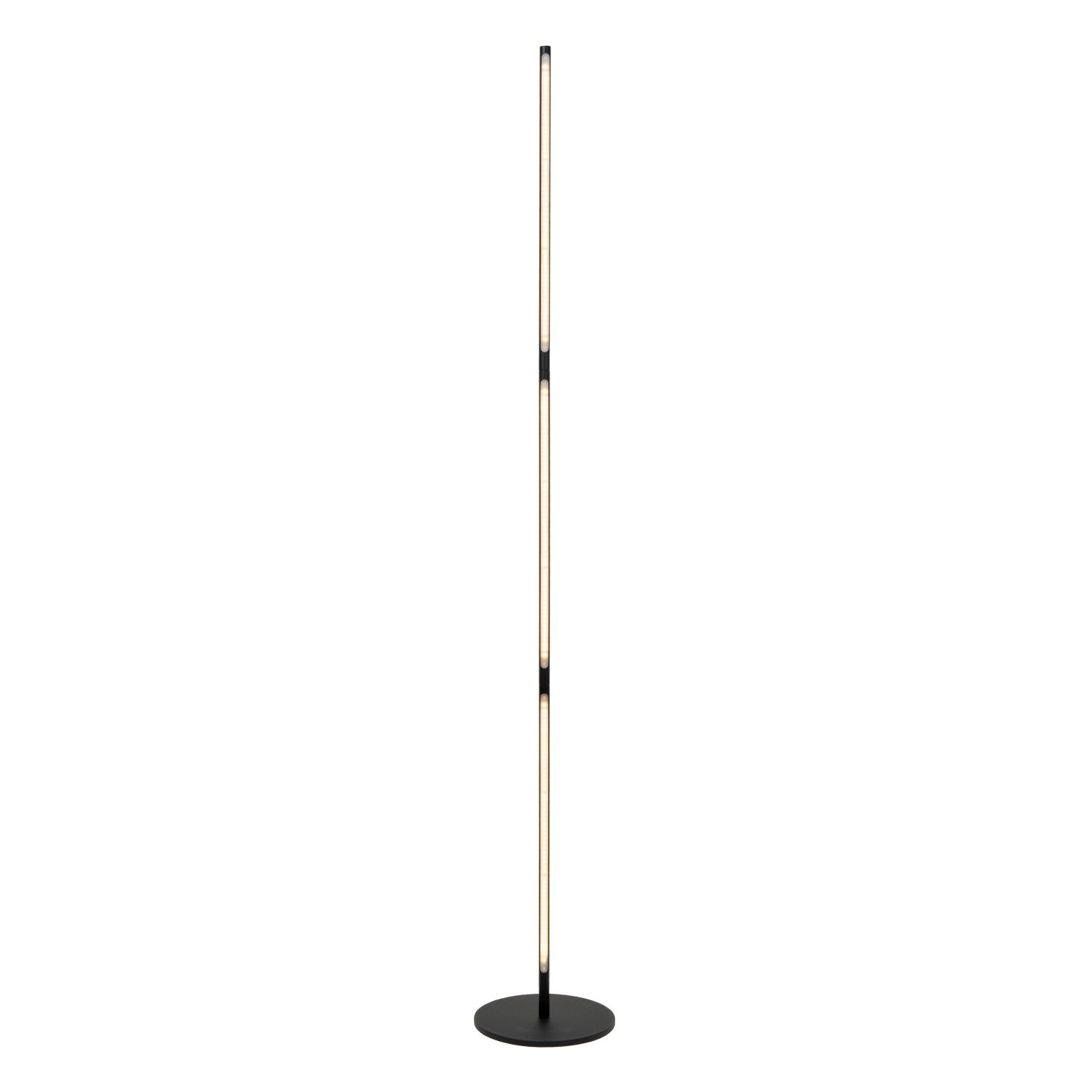 Finan Floor Lamp - Matt Black/Opal