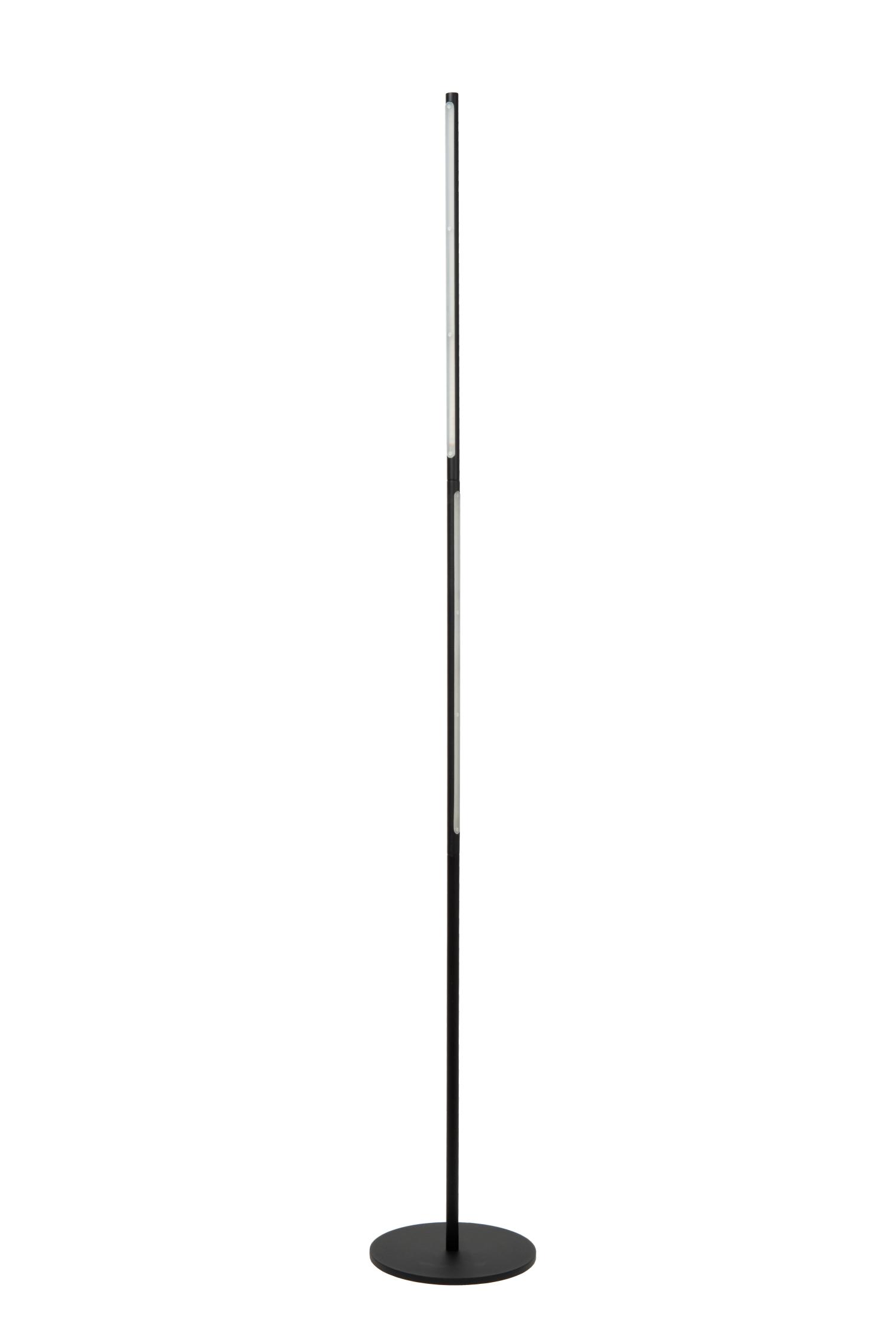 Finan Floor Lamp - Matt Black/Opal