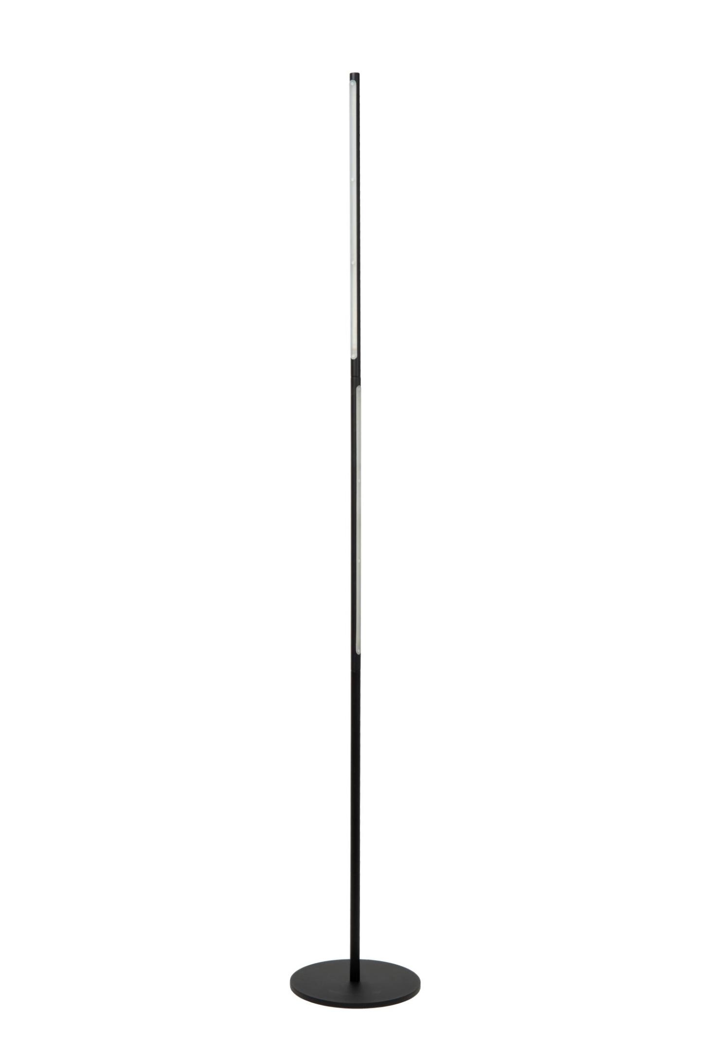 Finan Floor Lamp - Matt Black/Opal