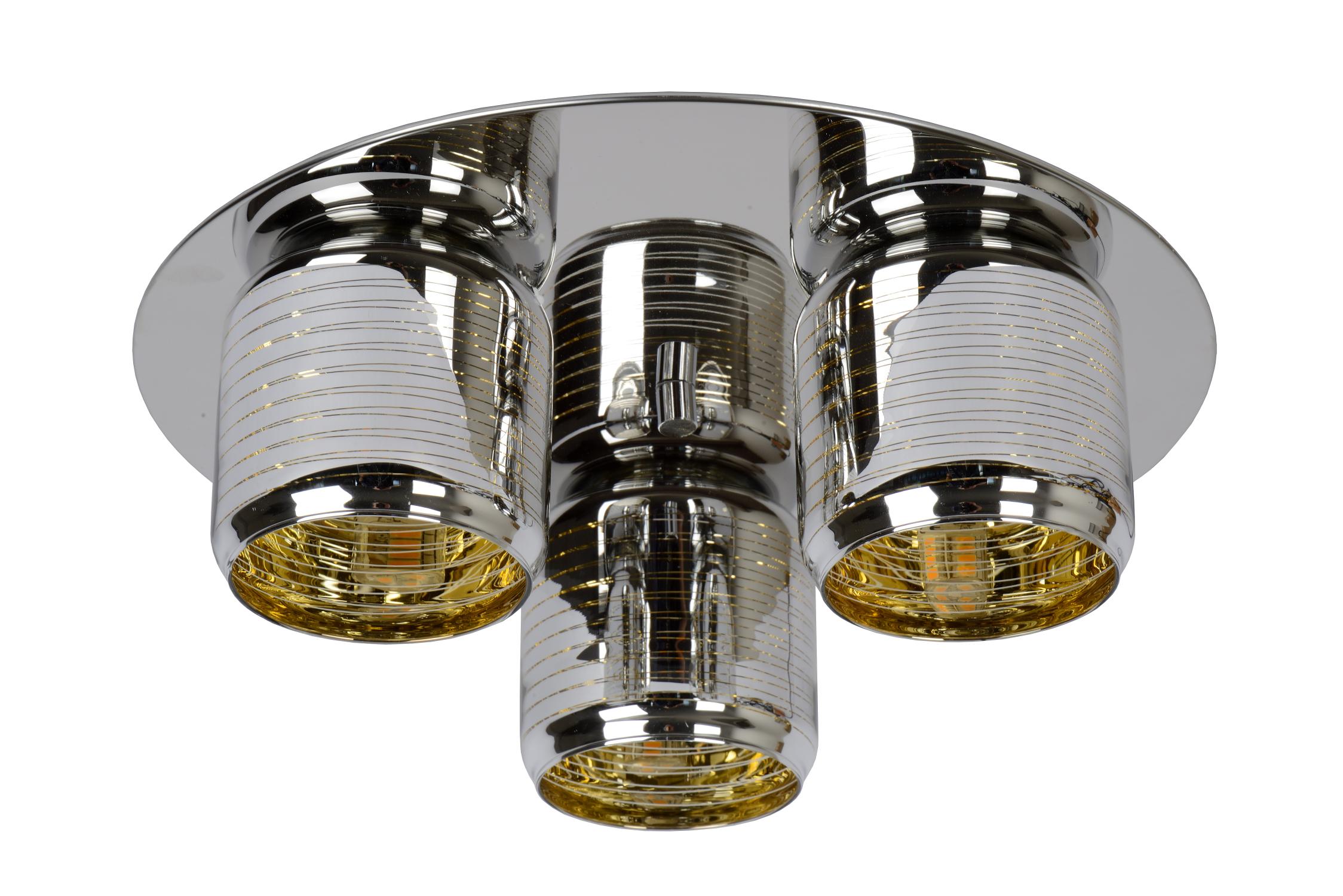 Eryn Ceiling Lights - Polished Chrome/Smoked Grey