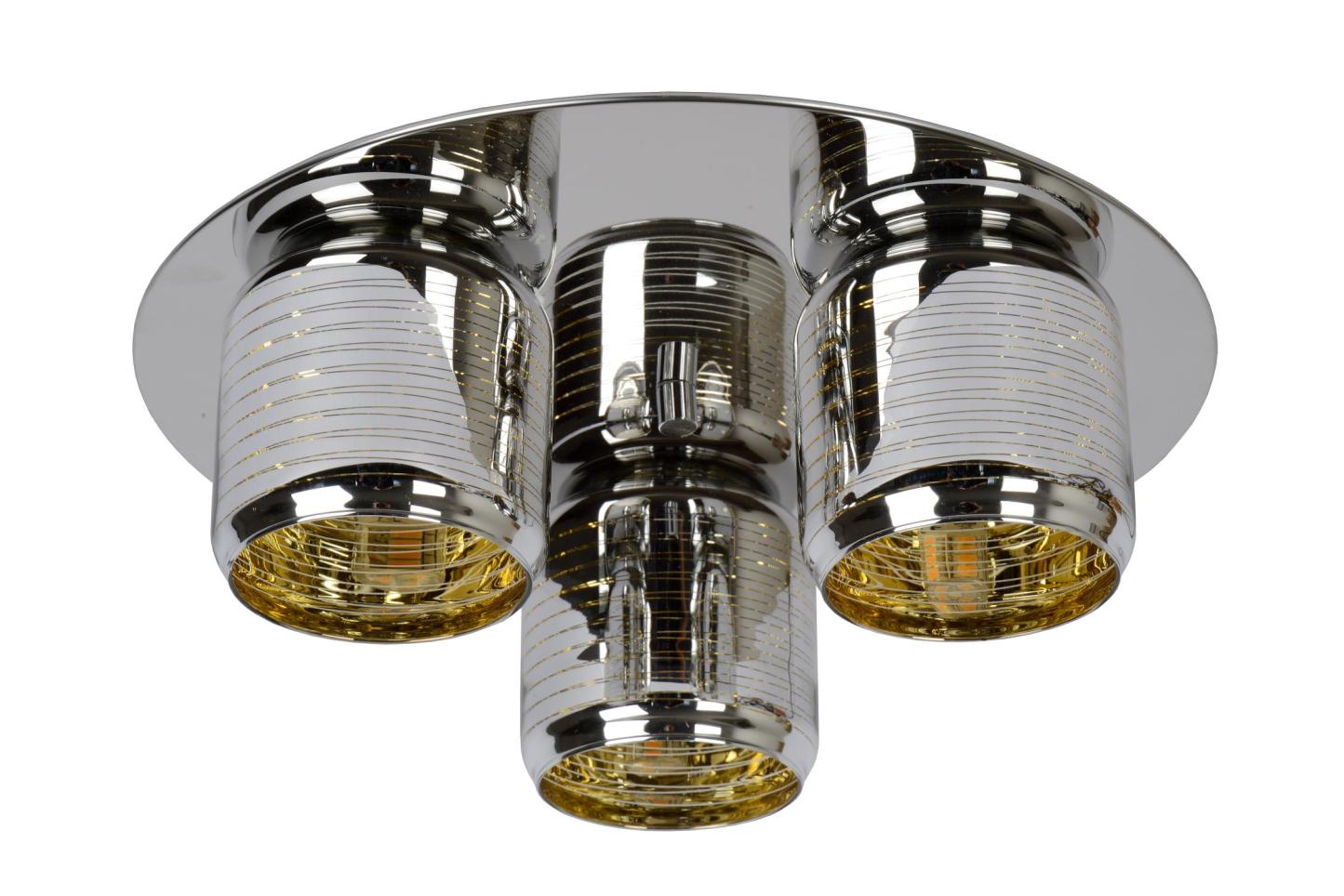 Eryn Ceiling Lights - Polished Chrome/Smoked Grey