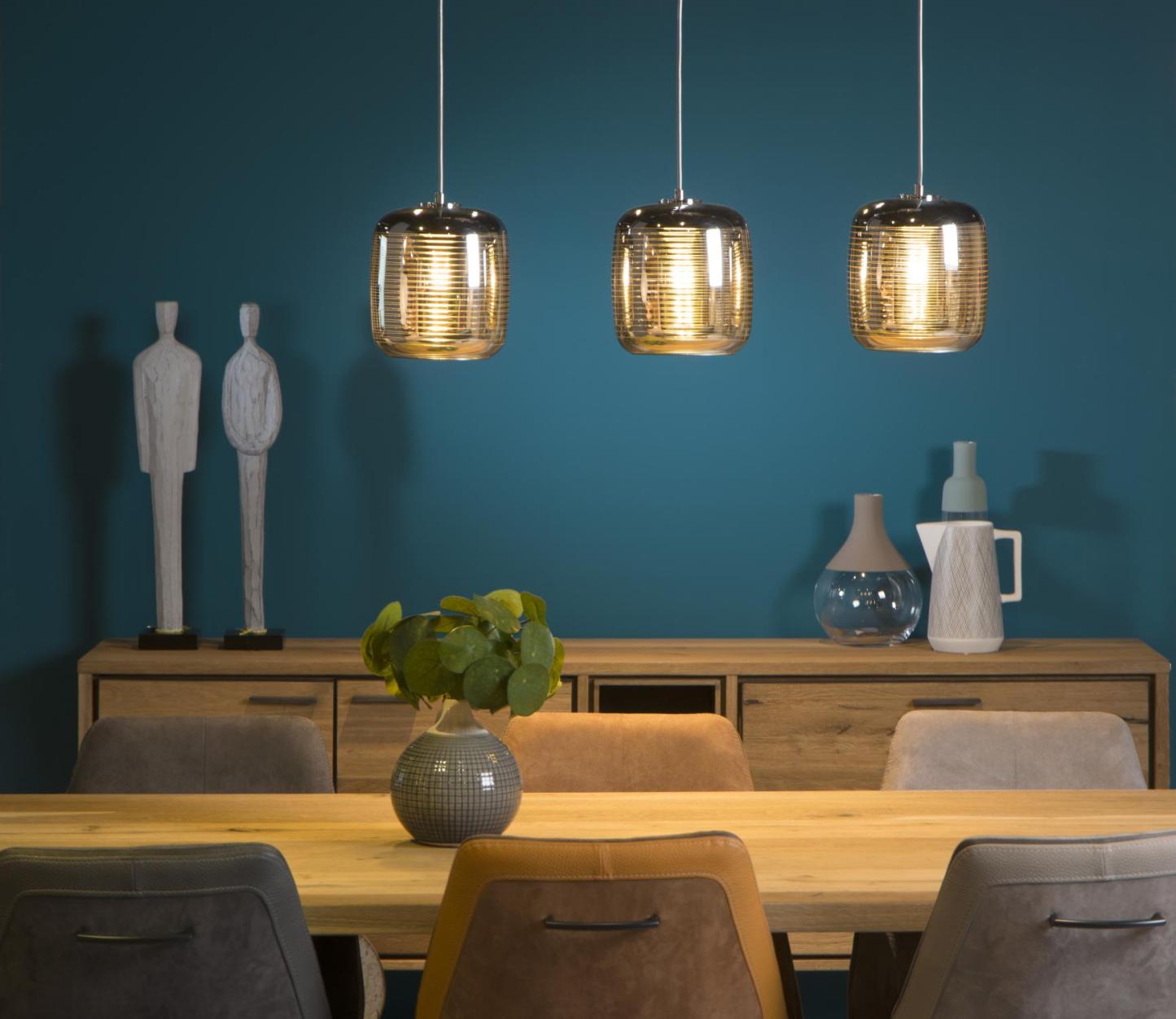 Eryn Ceiling Lights - Polished Chrome/Smoked Grey