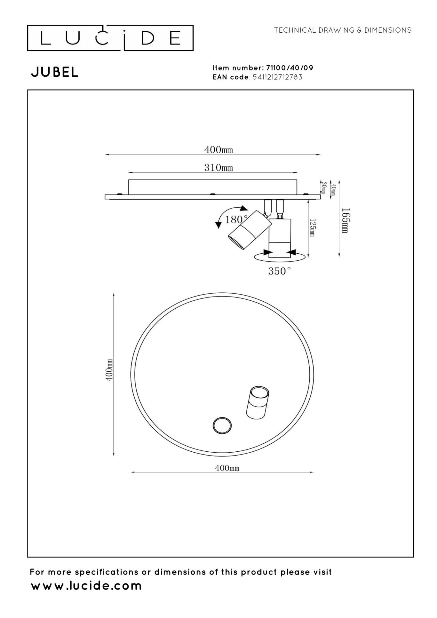 Jubel Ceiling Lights - Gun Metal Grey