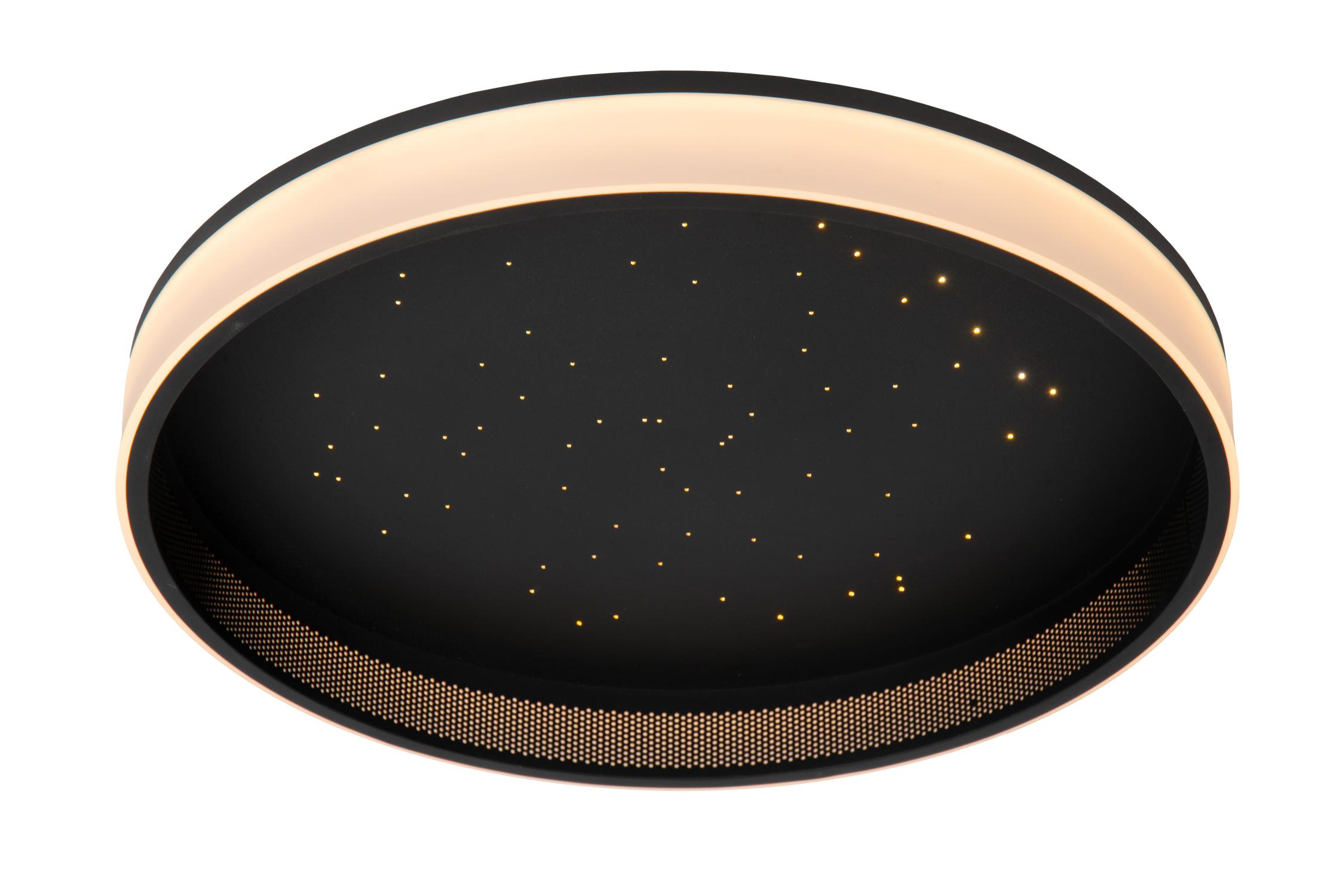 Estreja Ceiling Lights - Matt Black/Opal