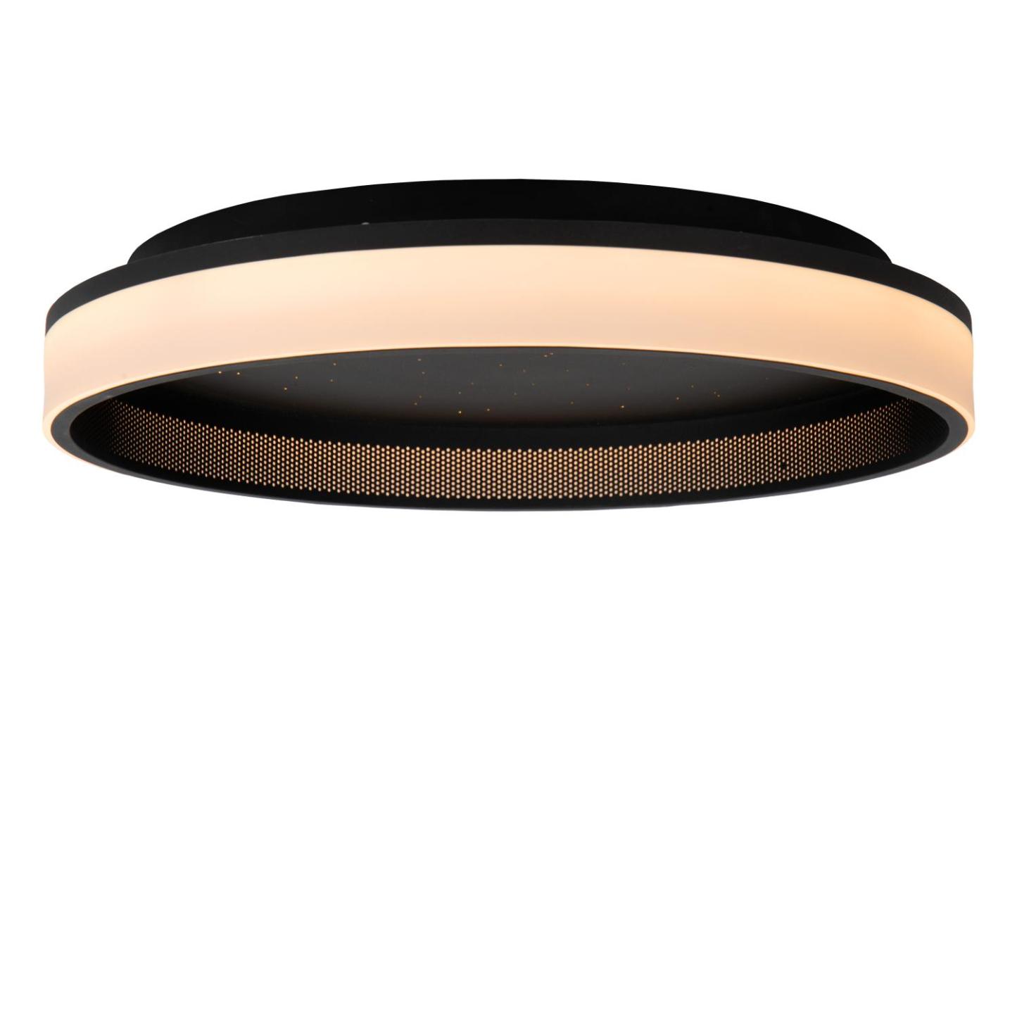 Estreja Ceiling Lights - Matt Black/Opal