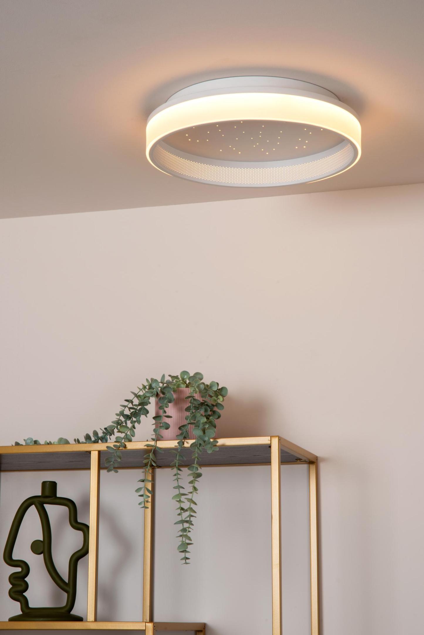 Estreja Ceiling Lights - Matt Black/Opal