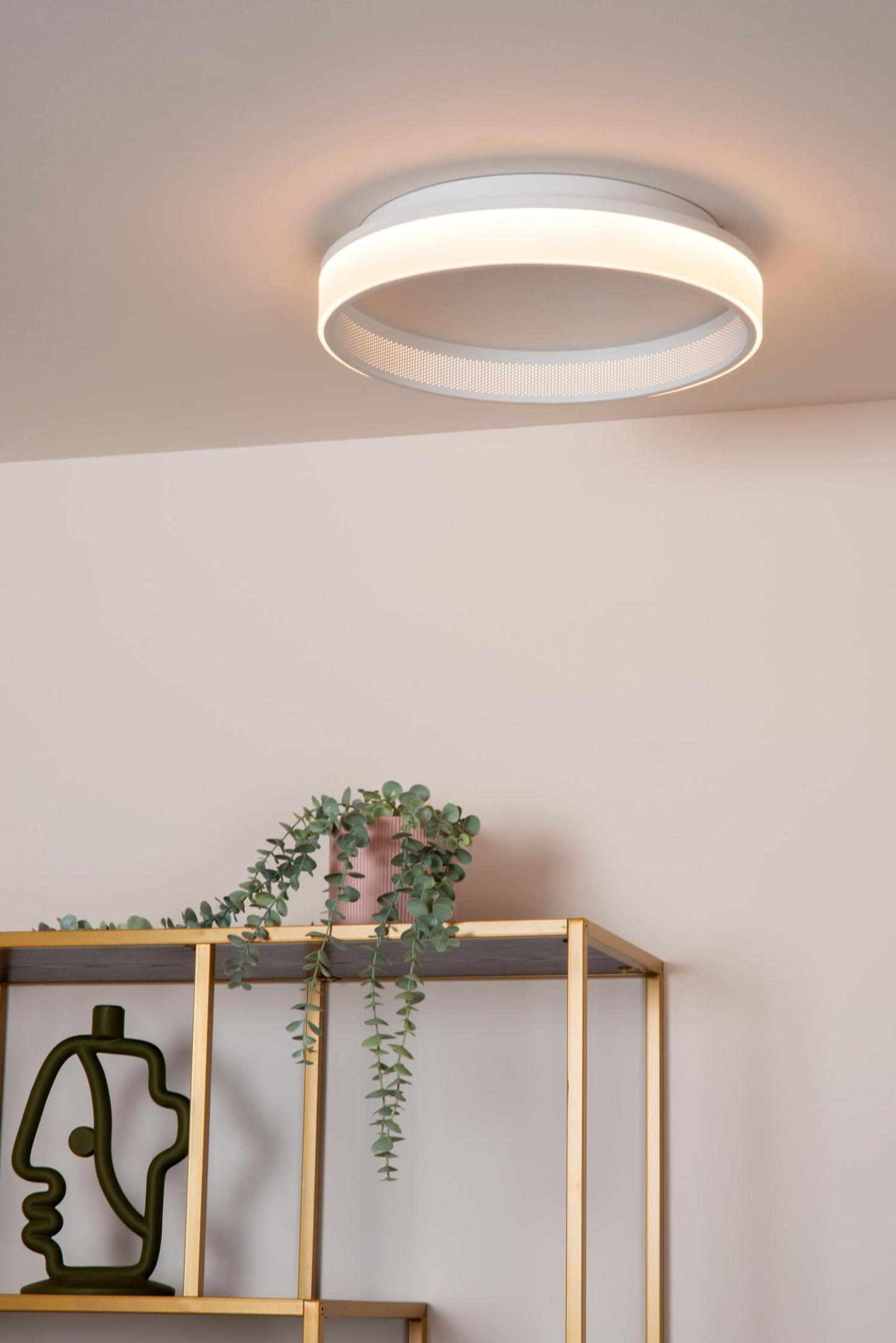 Estreja Ceiling Lights - Matt Black/Opal