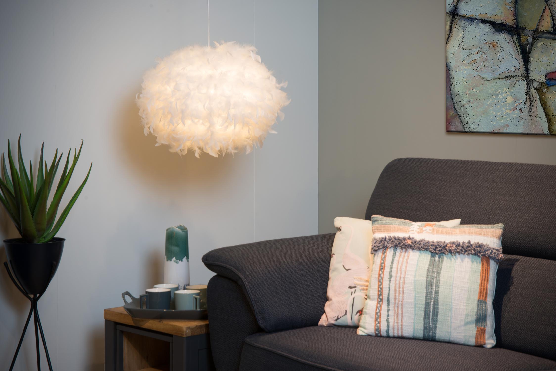 Goosy Ceiling Lights - Matt White/White Feather