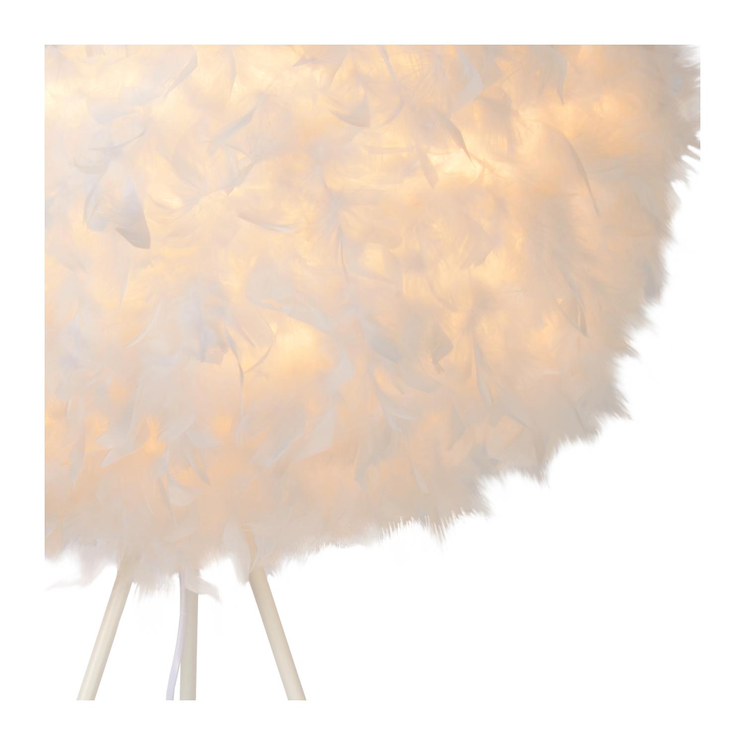 Goosy Floor Lamp - Matt White/White Feather