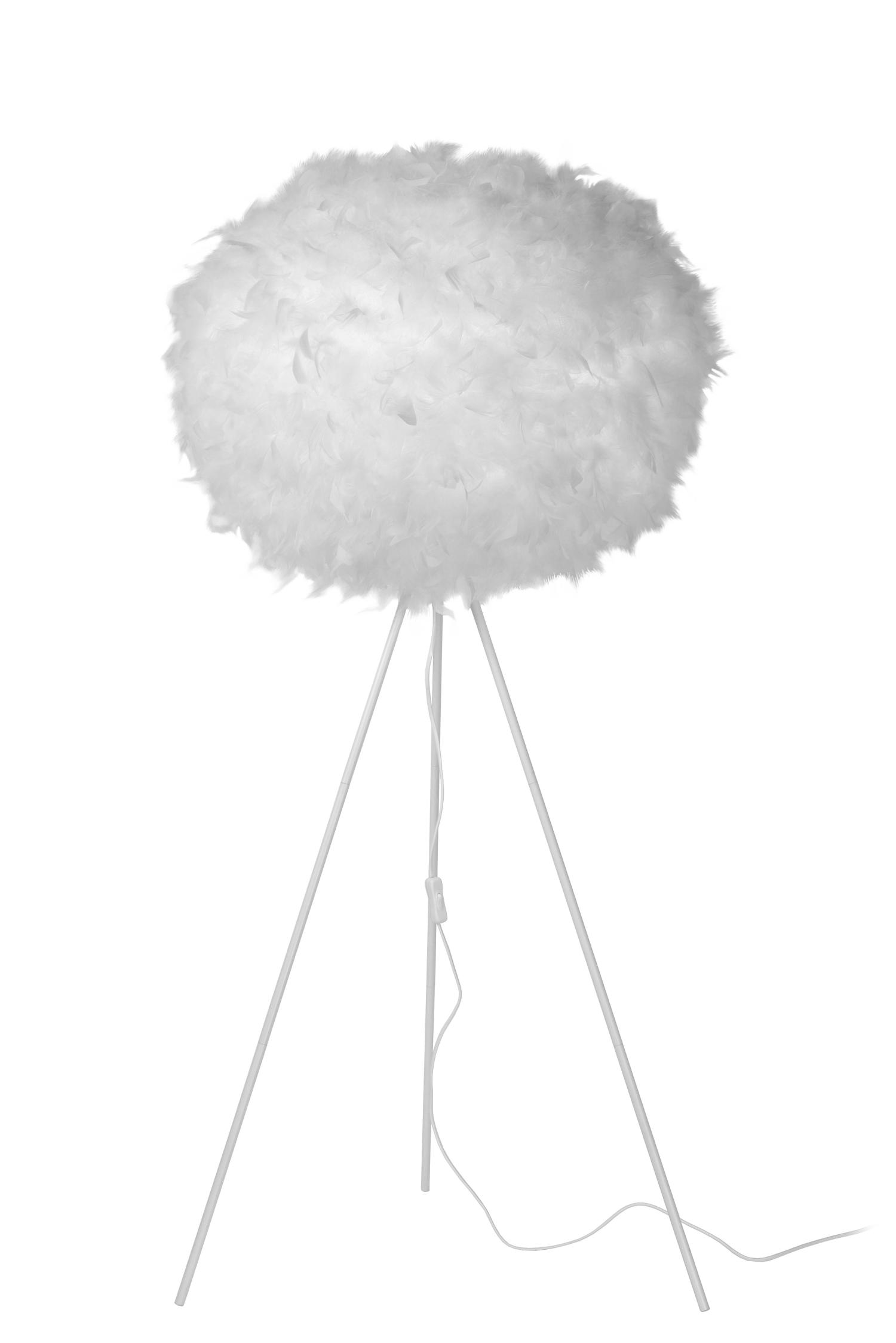 Goosy Floor Lamp - Matt White/White Feather