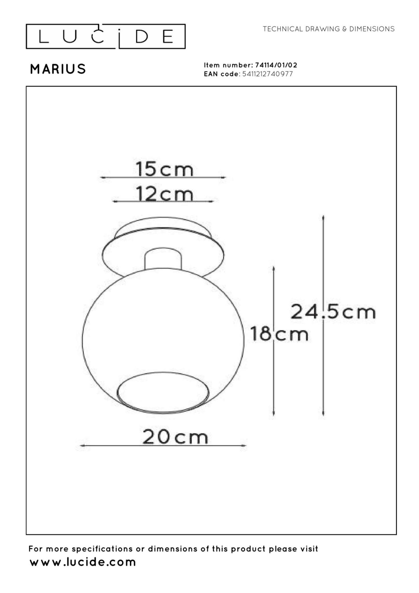 Marius Ceiling Lights - Matt Gold/Smoked Grey