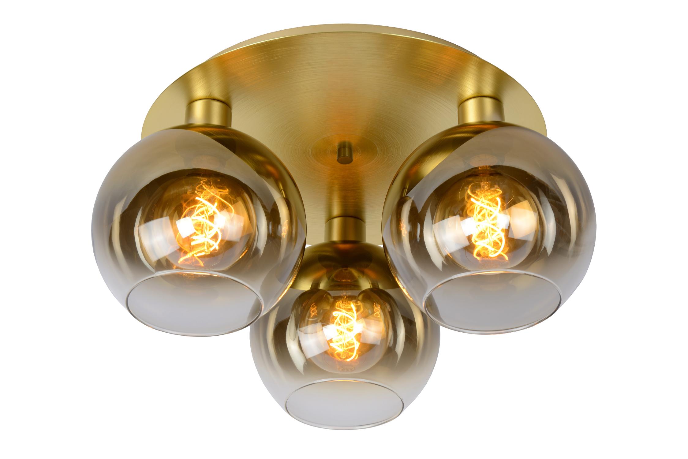 Marius Ceiling Lights - Matt Gold/Smoked Grey