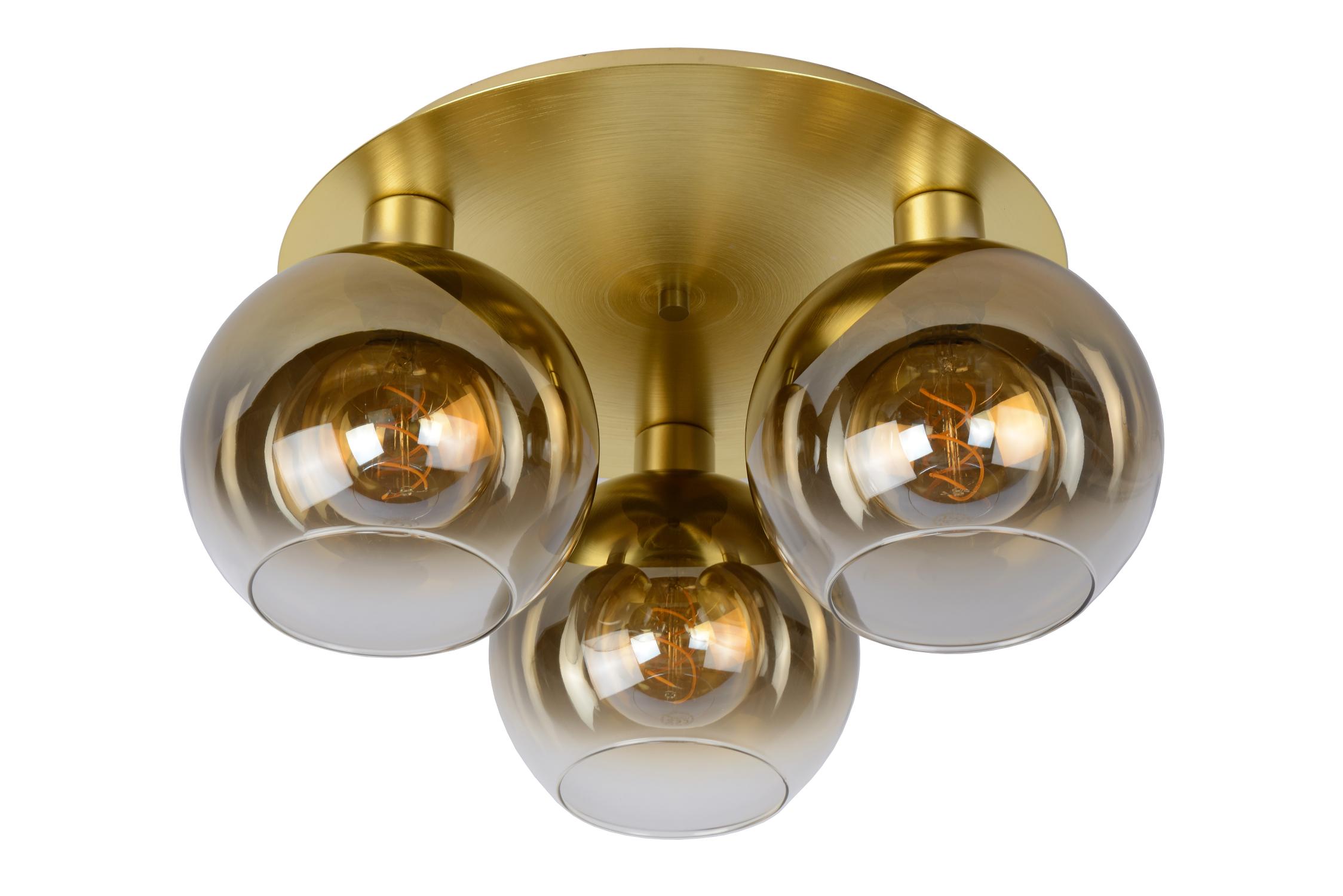 Marius Ceiling Lights - Matt Gold/Smoked Grey