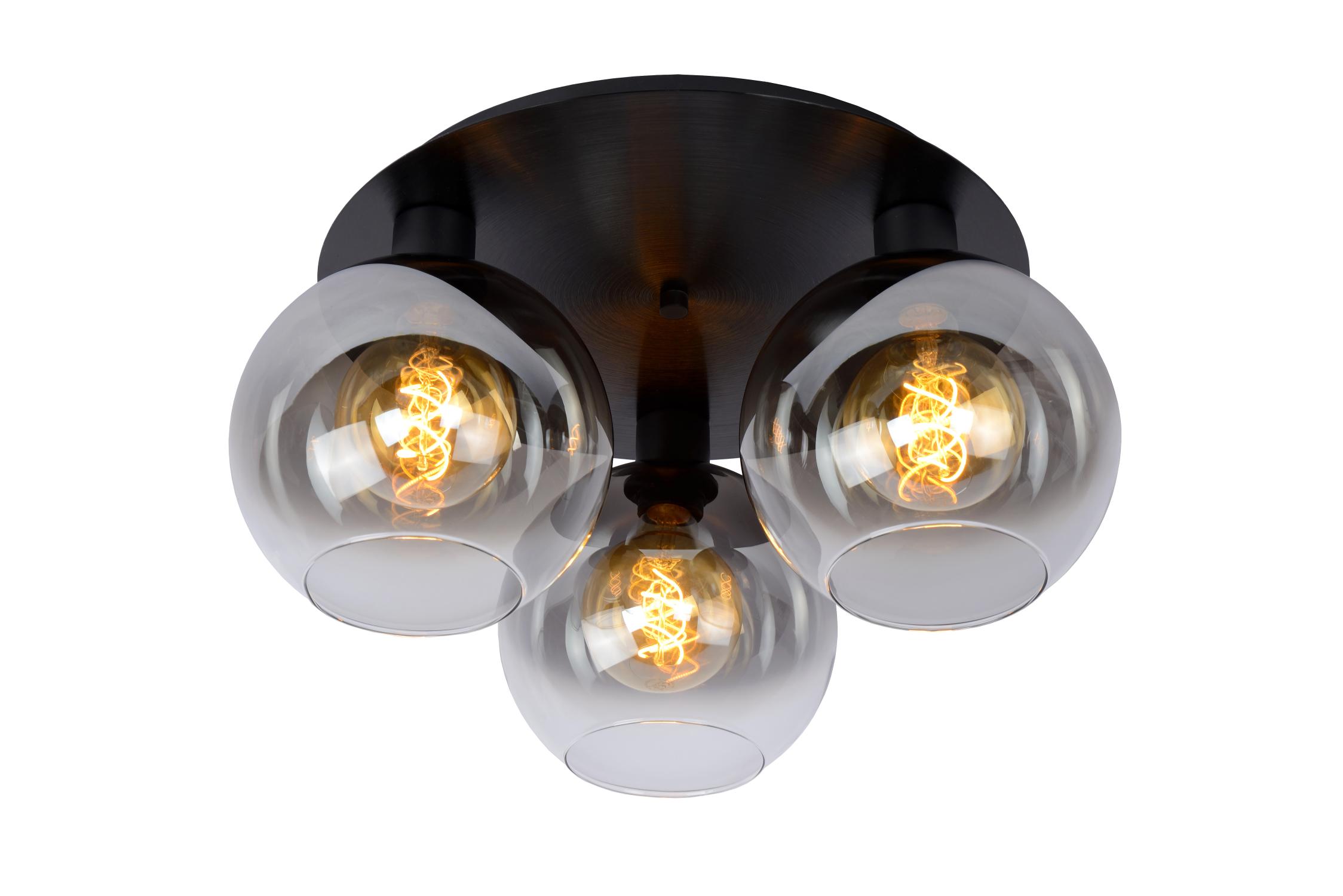 Marius Ceiling Lights - Matt Gold/Smoked Grey