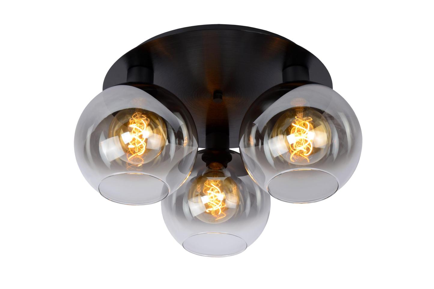 Marius Ceiling Lights - Matt Gold/Smoked Grey