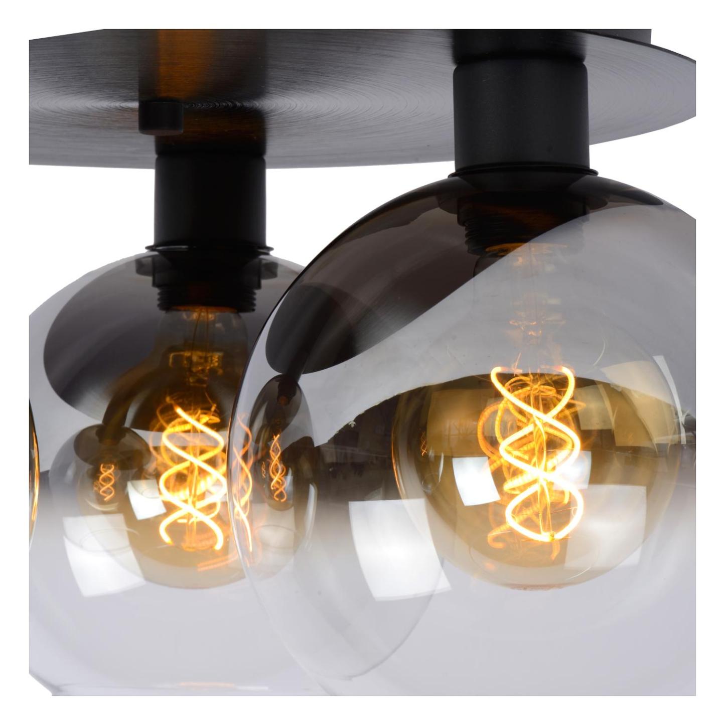 Marius Ceiling Lights - Matt Gold/Smoked Grey