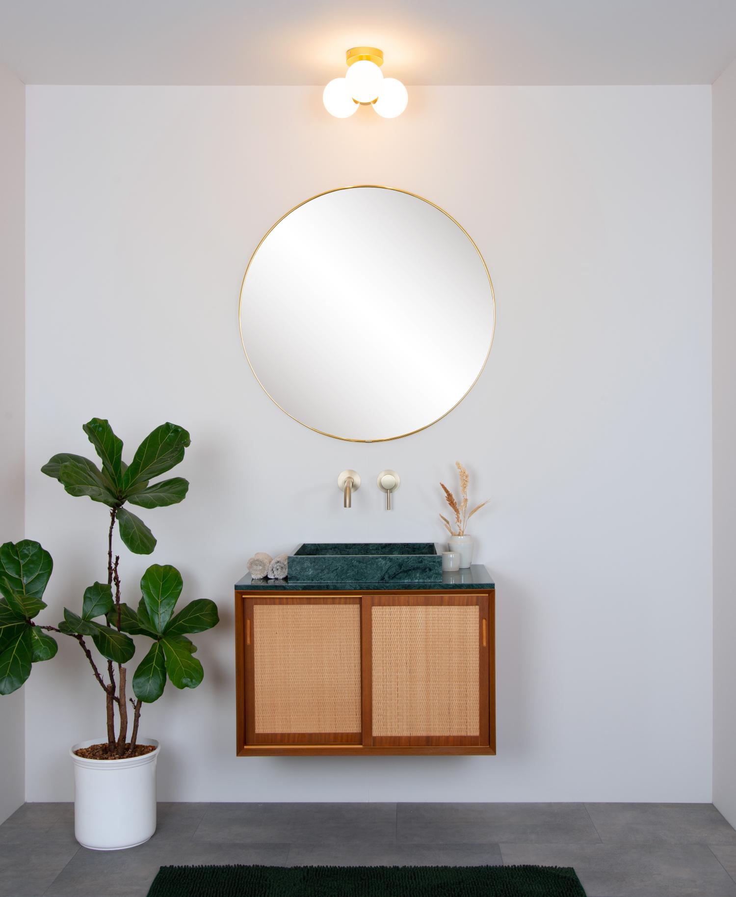 Trudy Ceiling Lights - Matt Gold/Opal