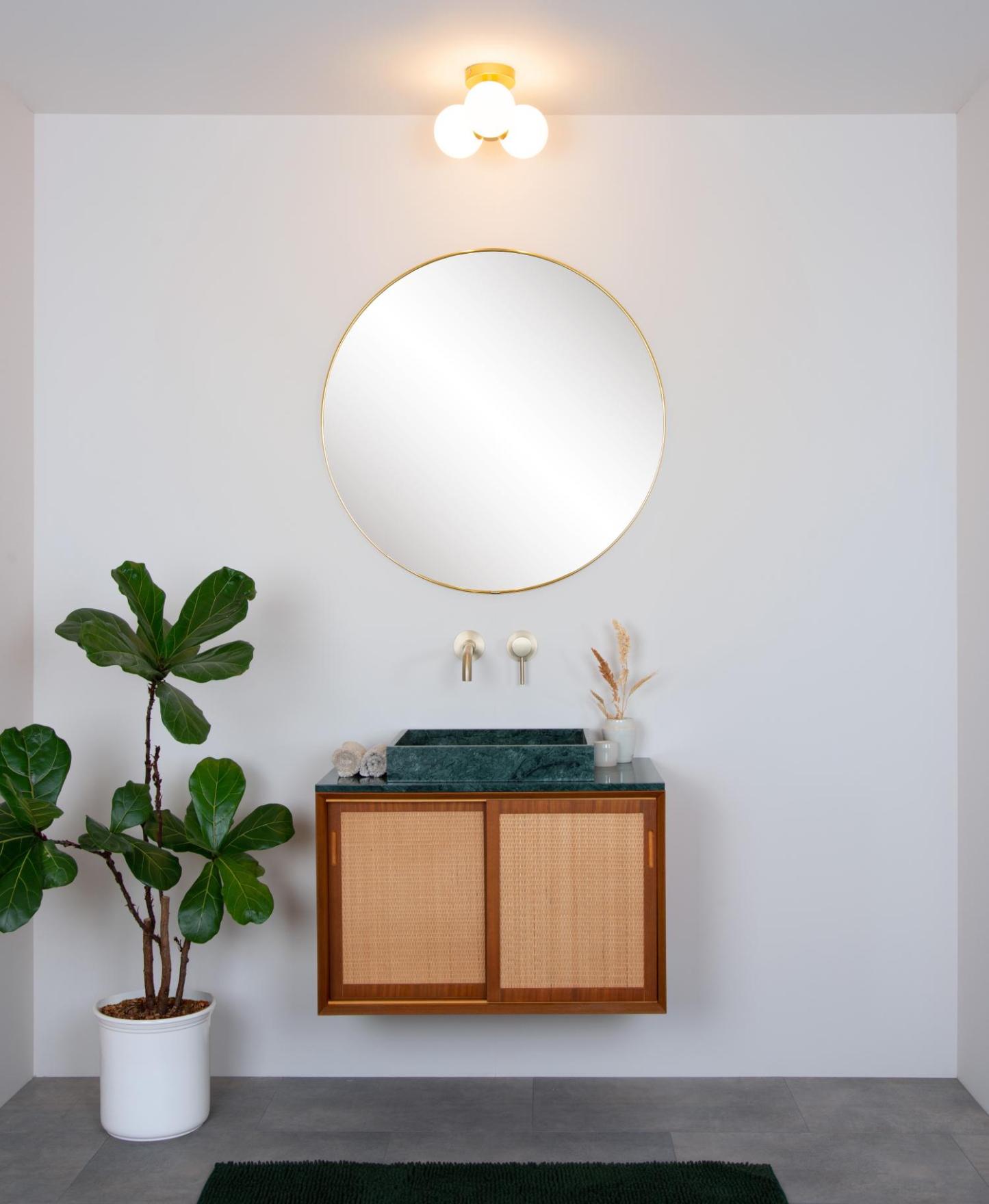 Trudy Ceiling Lights - Matt Gold/Opal