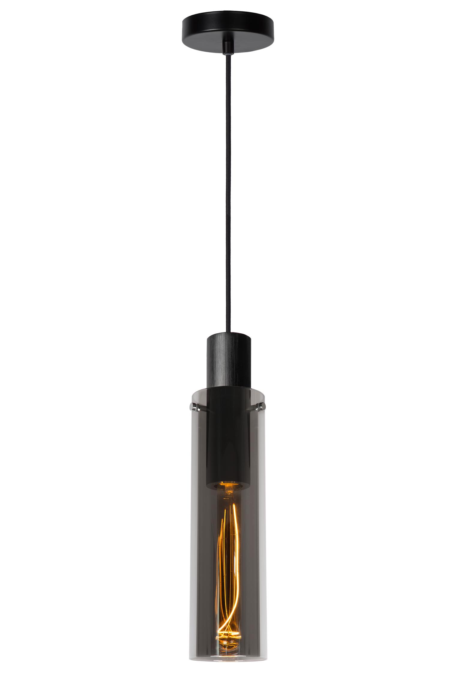 Orlando Ceiling Lights - Matt Black/Smoked Grey