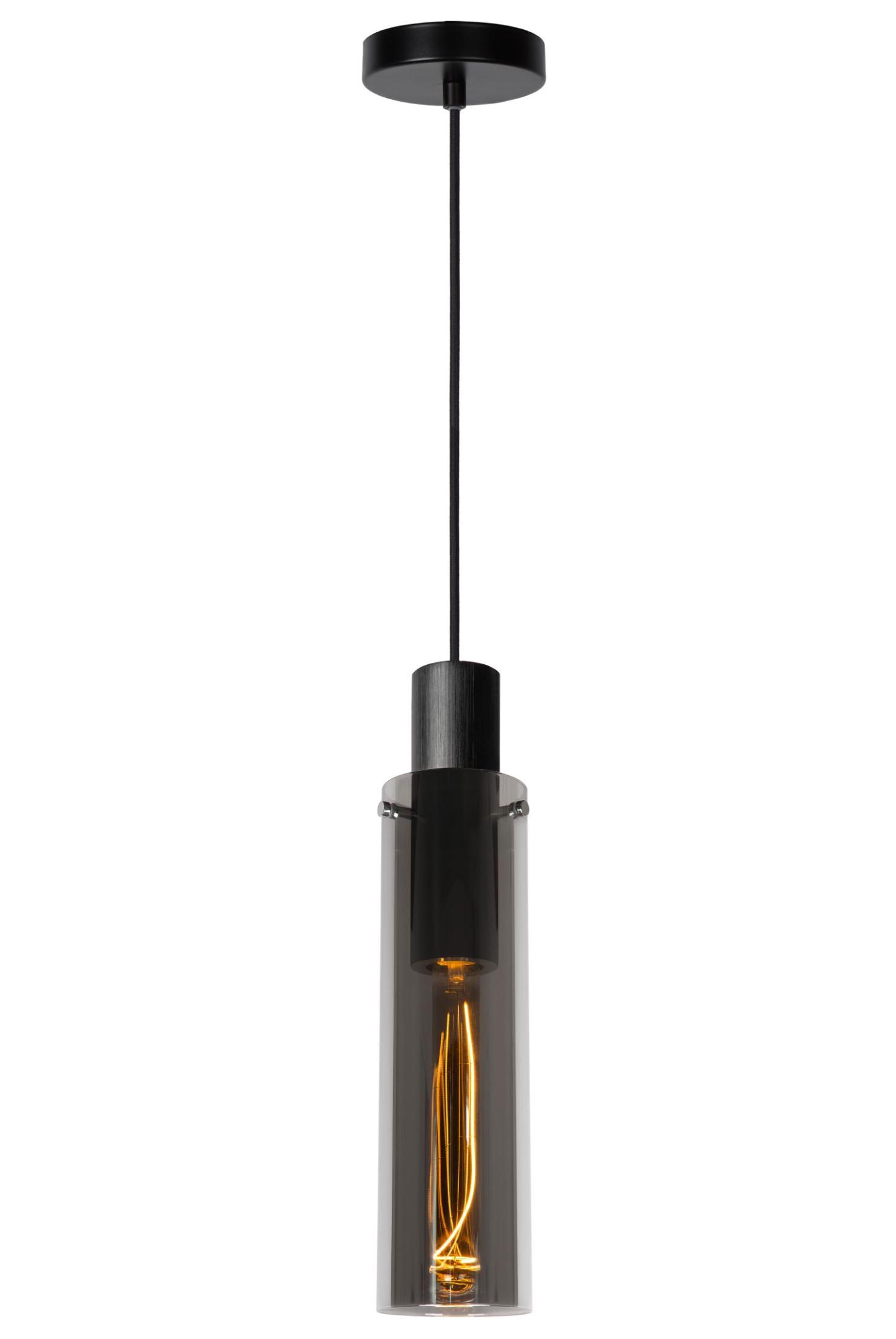 Orlando Ceiling Lights - Matt Black/Smoked Grey