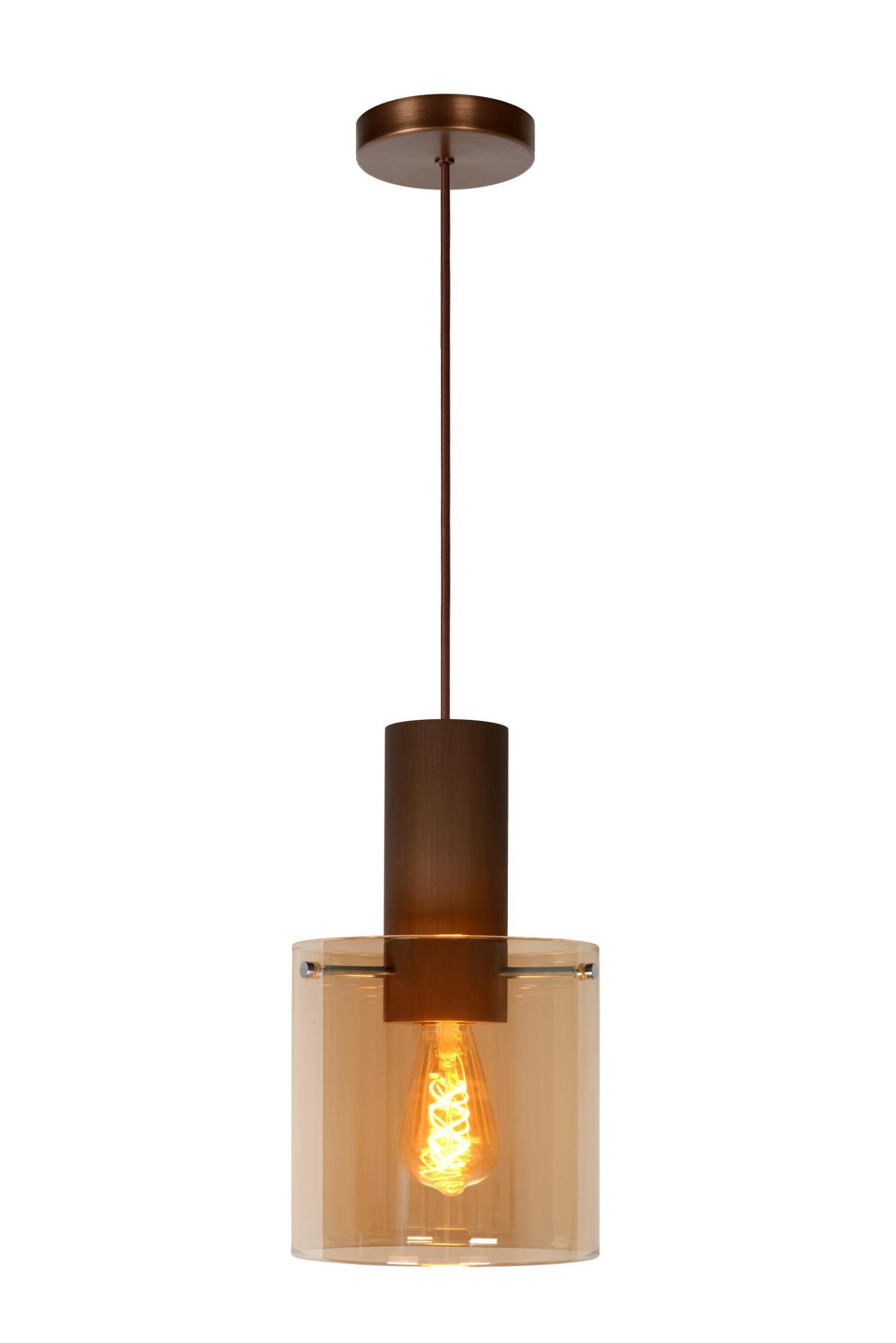 Toledo Ceiling Lights - Dark Copper/Smoked Amber