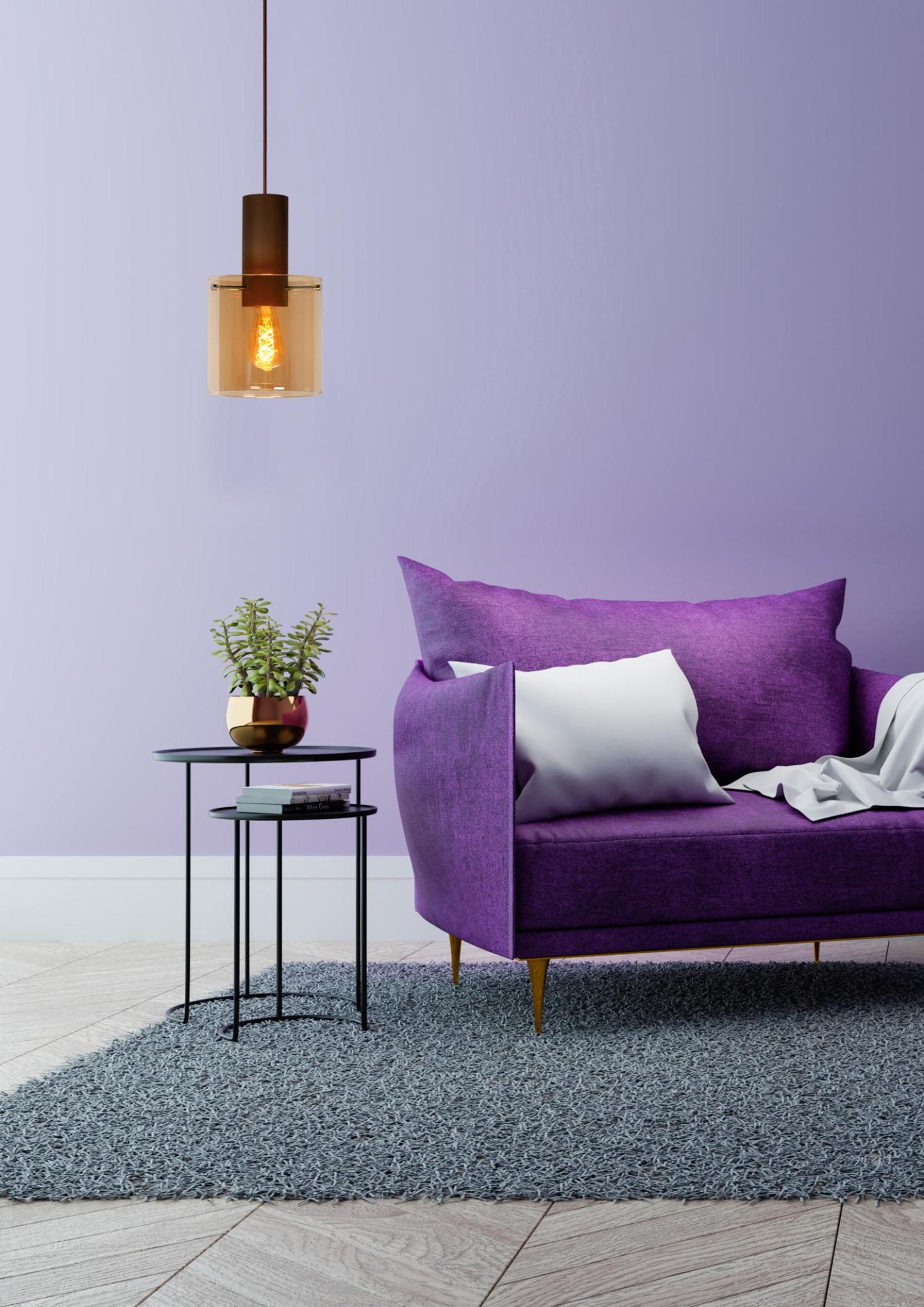 Toledo Ceiling Lights - Dark Copper/Smoked Amber