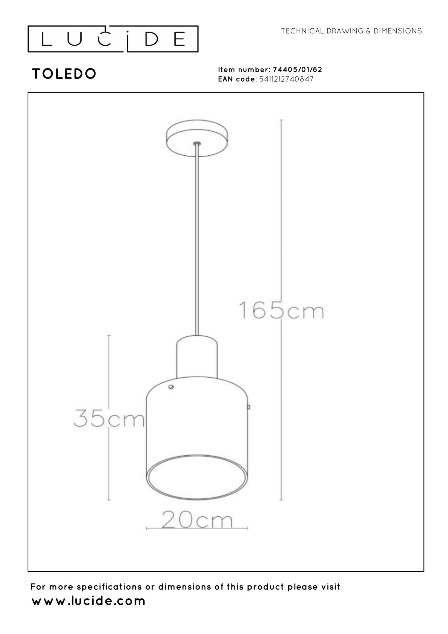 Toledo Ceiling Lights - Dark Copper/Smoked Amber