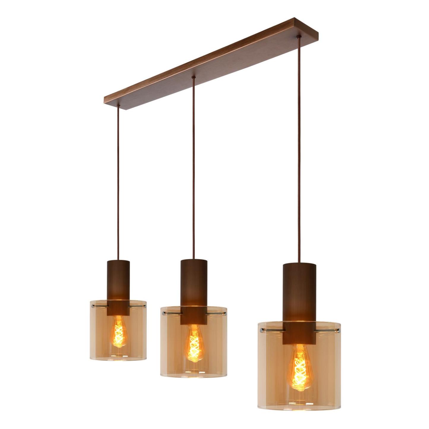 Toledo Ceiling Lights - Dark Copper/Smoked Amber
