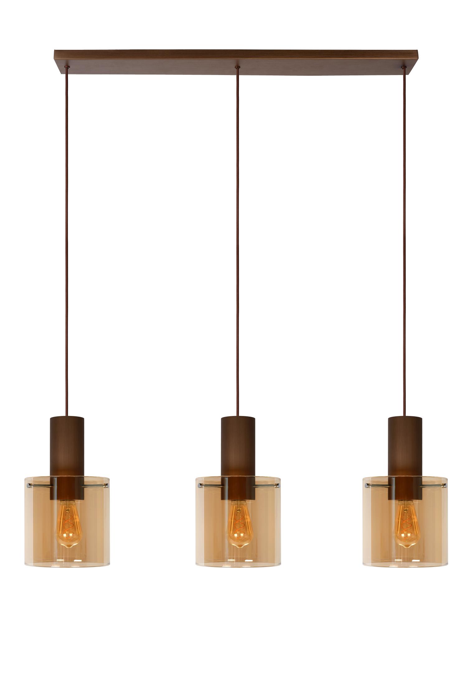 Toledo Ceiling Lights - Dark Copper/Smoked Amber