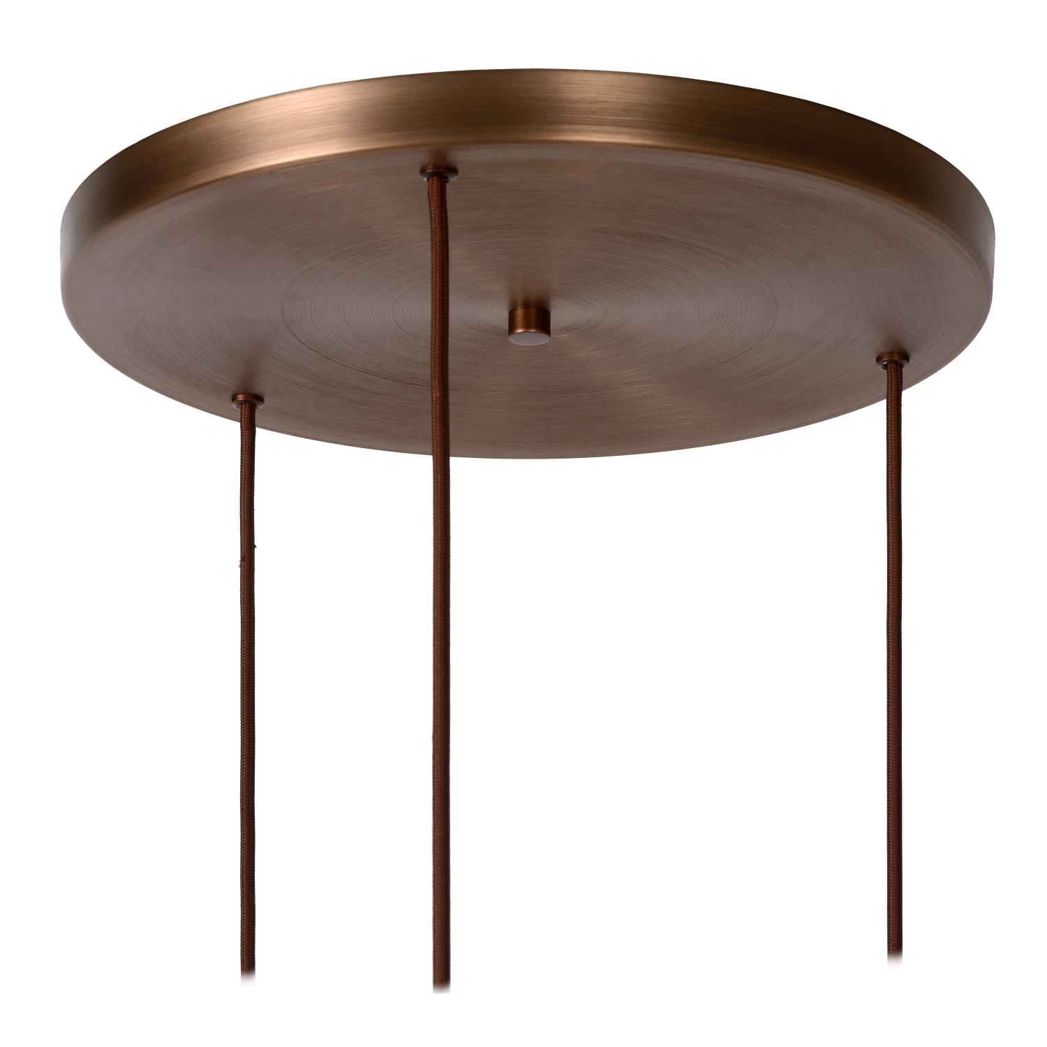 Toledo Ceiling Lights - Dark Copper/Smoked Amber