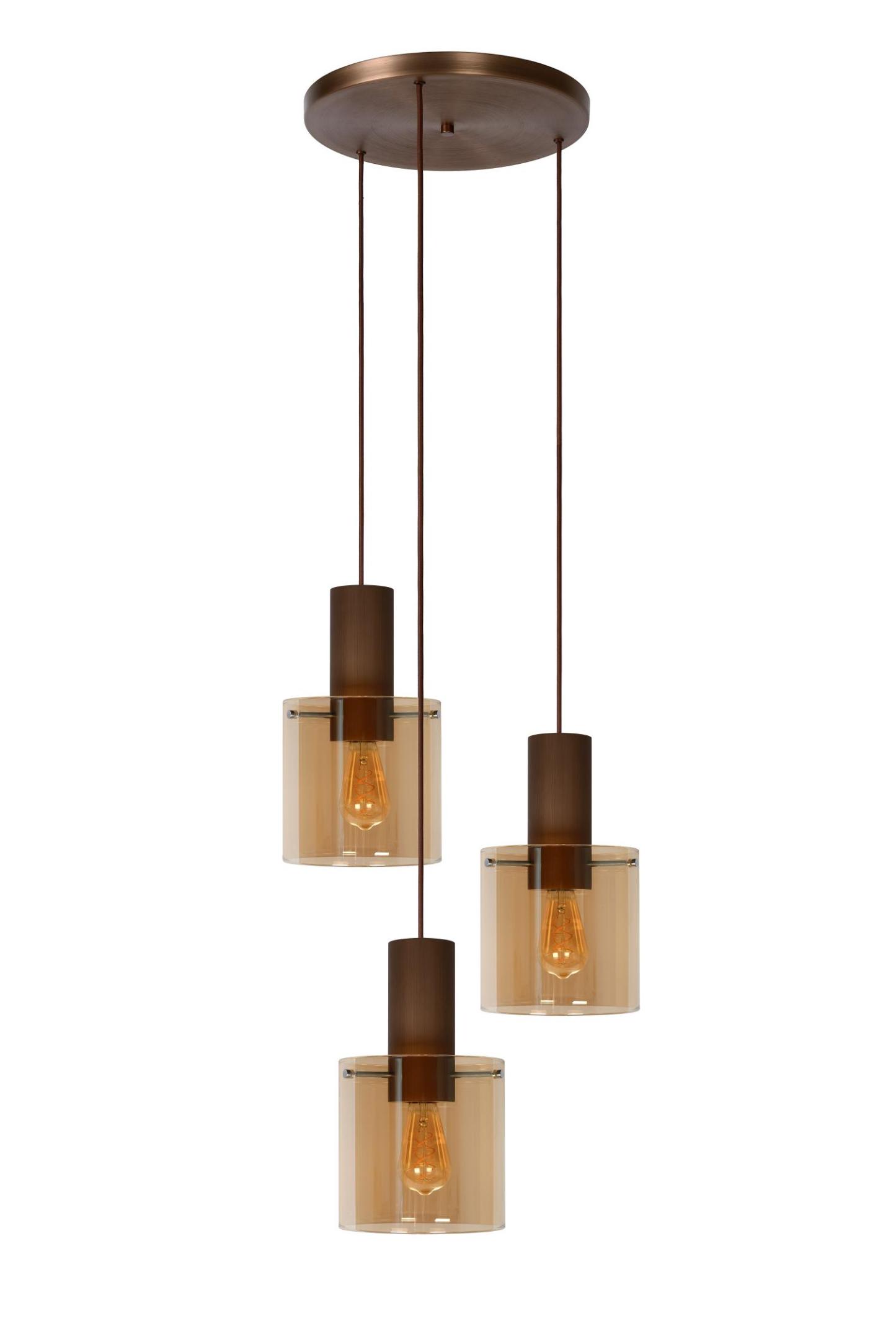Toledo Ceiling Lights - Dark Copper/Smoked Amber